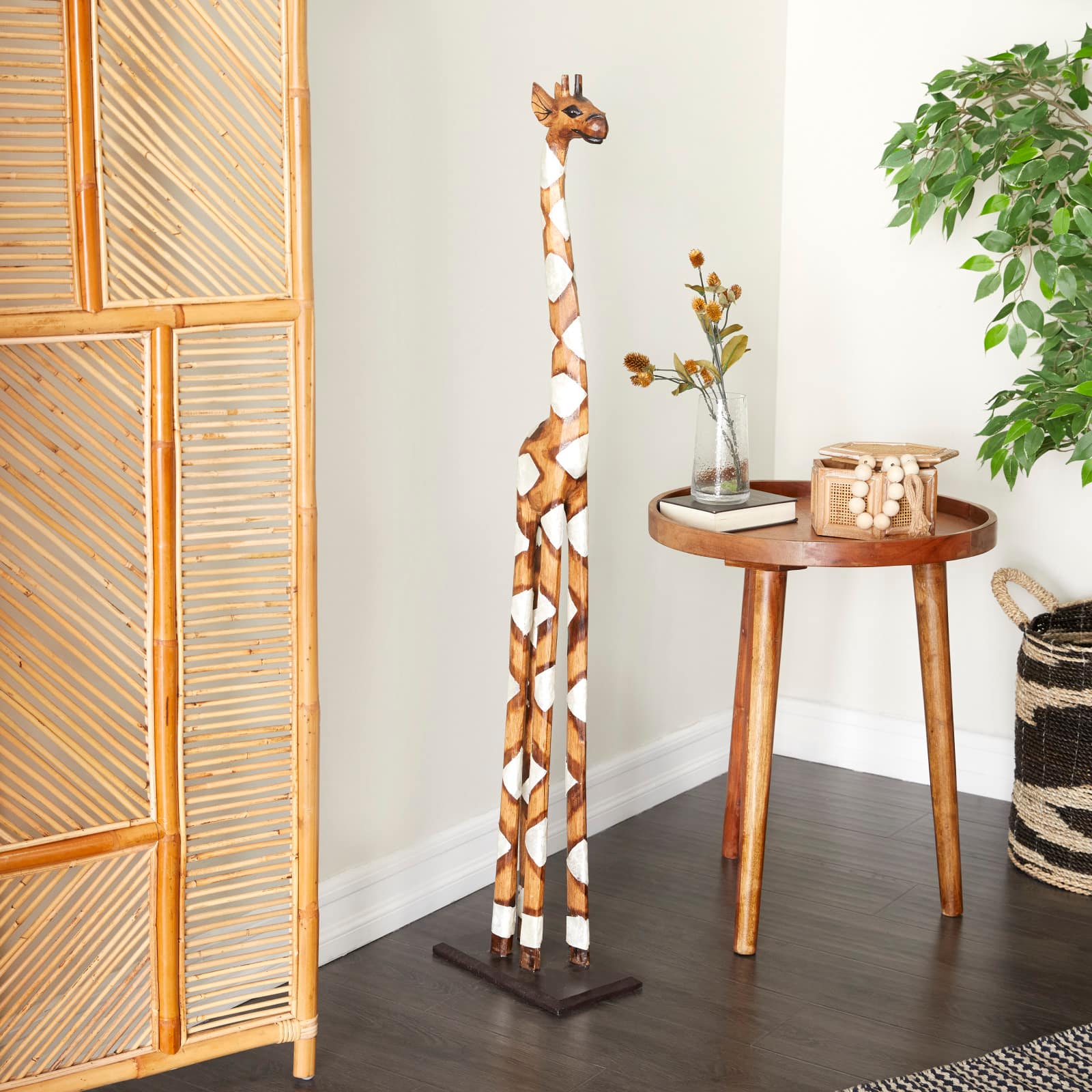 Brown Albizia Bohemian Sculpture, 11" x 11" x 6"