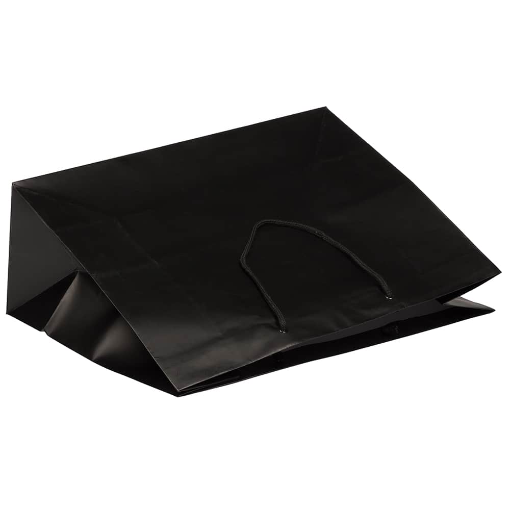 JAM Paper X-Large Black Matte Gift Bags, 100ct.