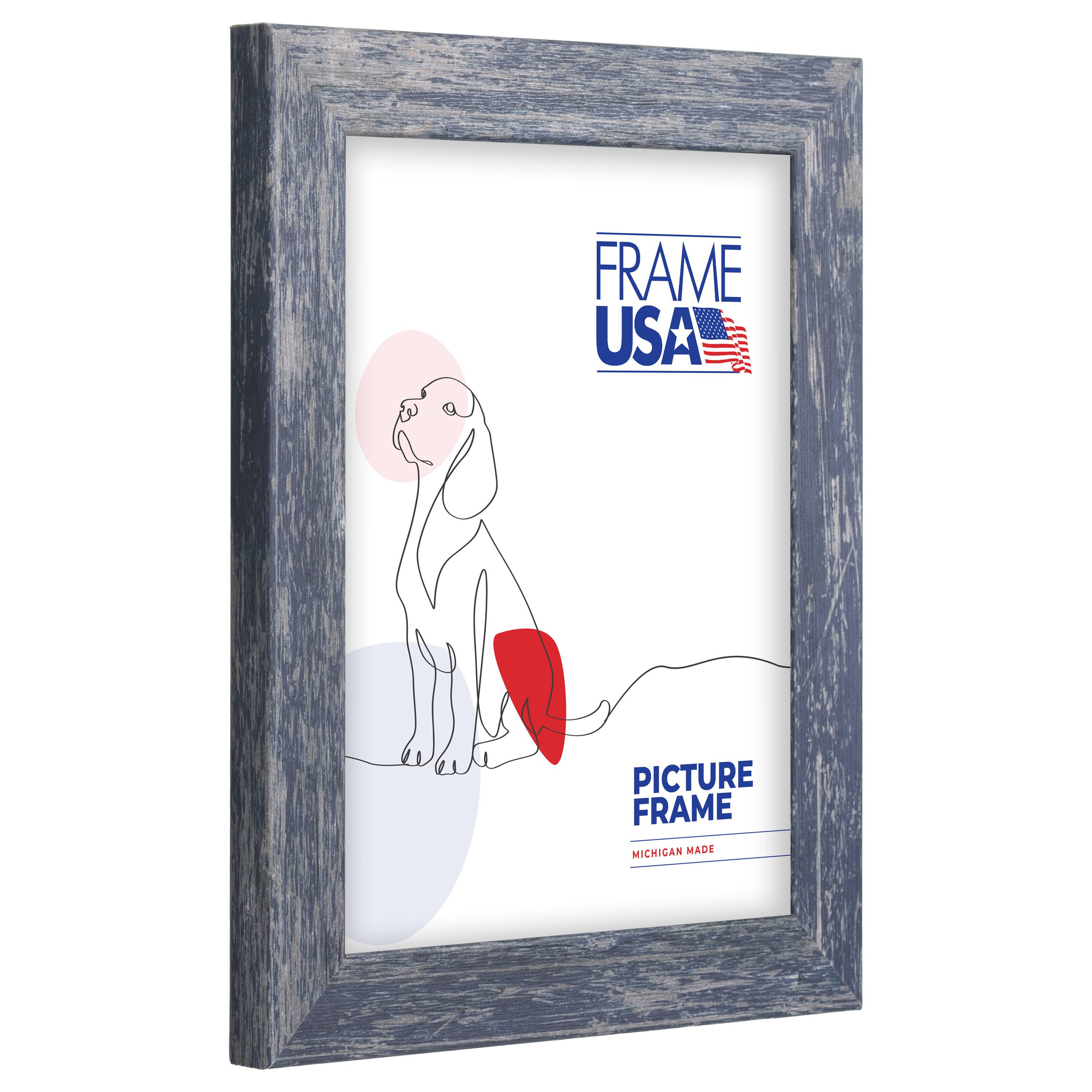 Frame USA American Barn Blue Single Image Picture Frame