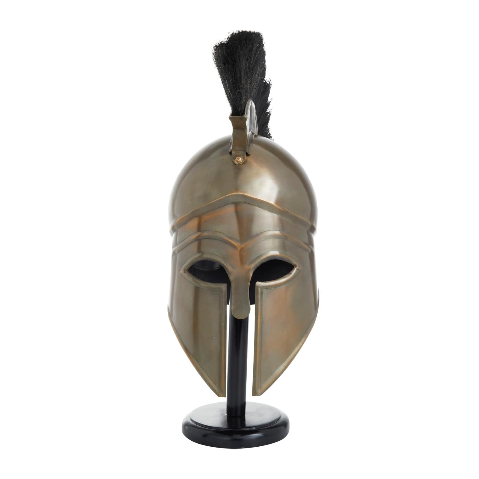 Gold Metal Vintage Helmet, 21" x 8" x 17"