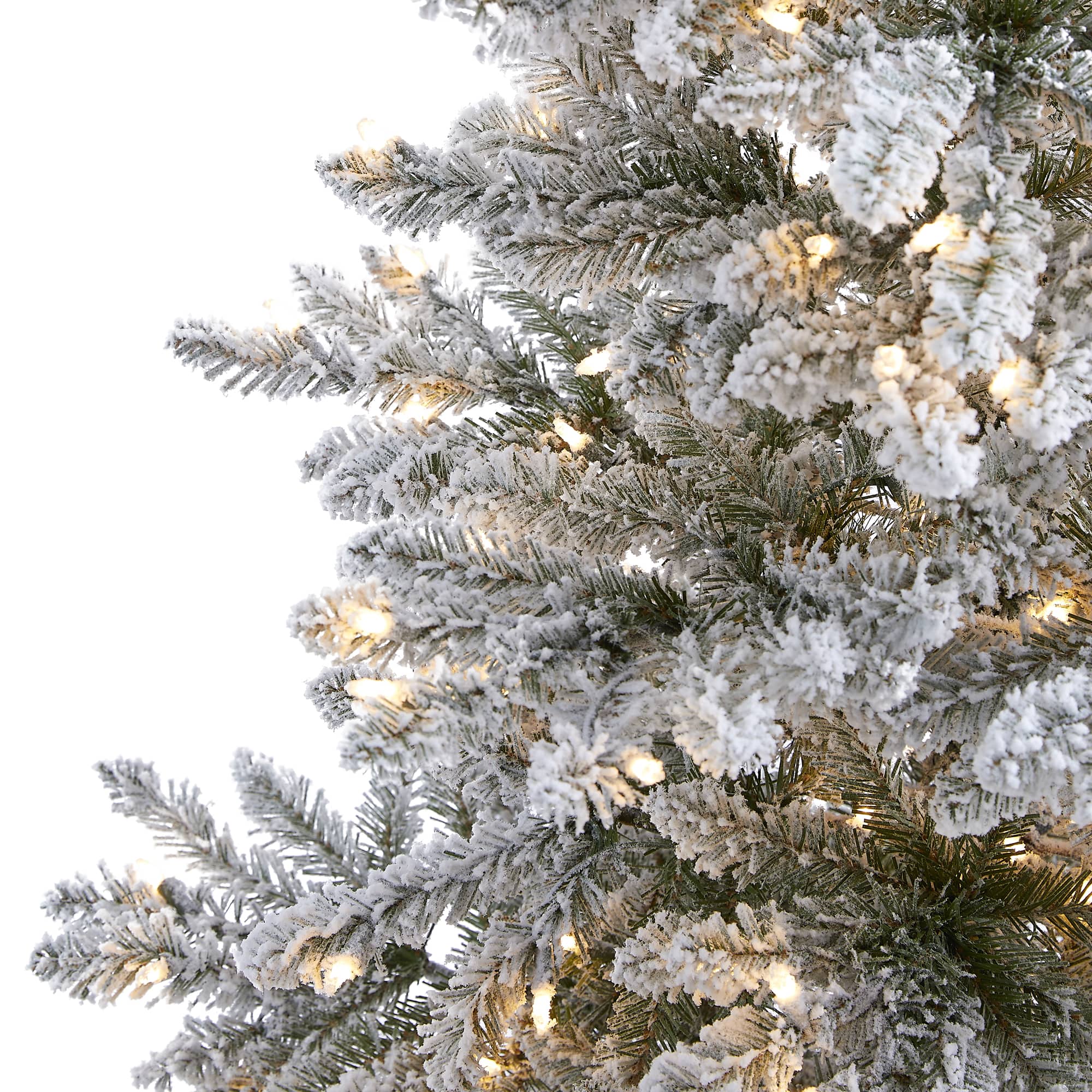7ft. Pre-Lit West Virginia Spruce Artificial Christmas Tree, Clear LED Lights