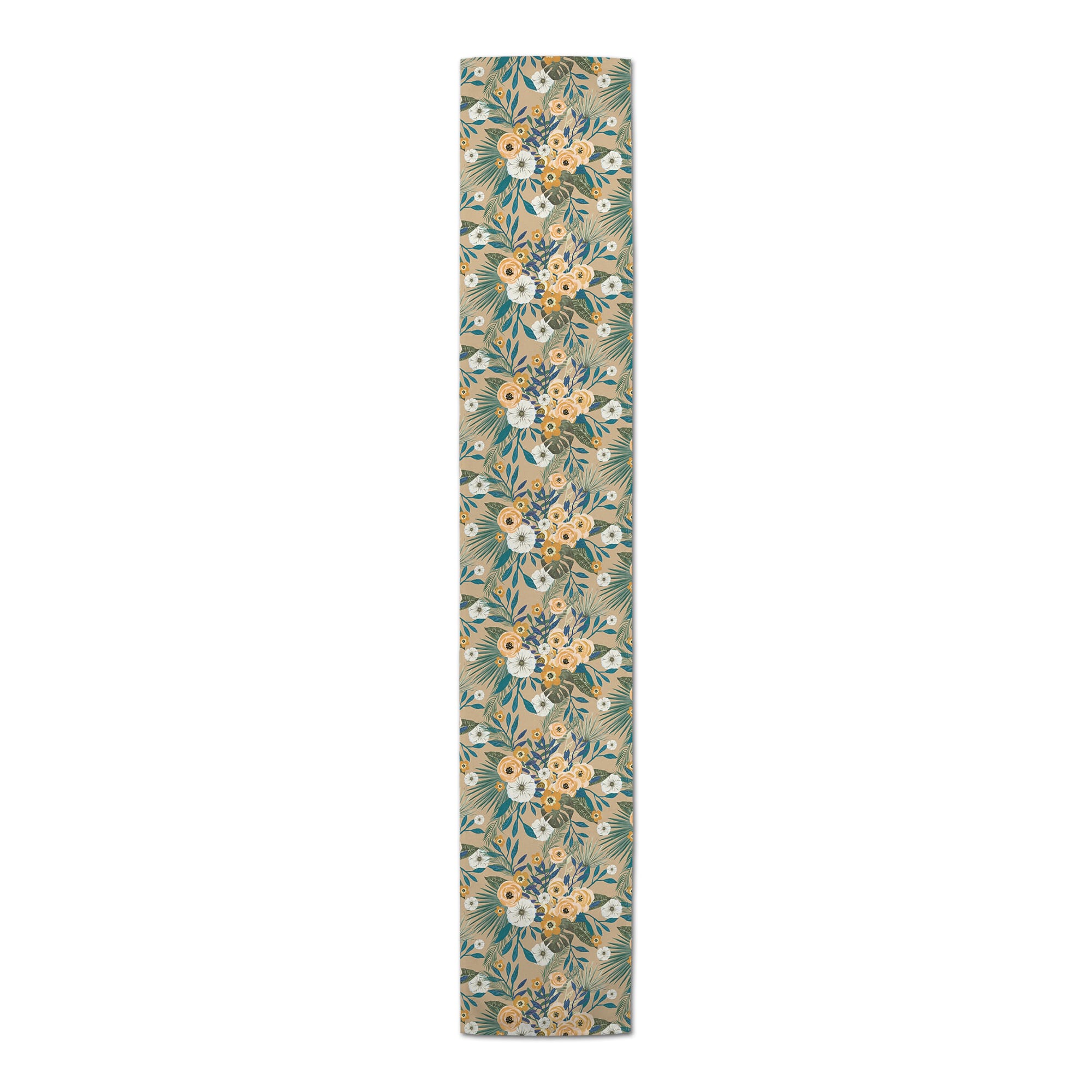 72" Tropical Floral Cotton Twill Runner
