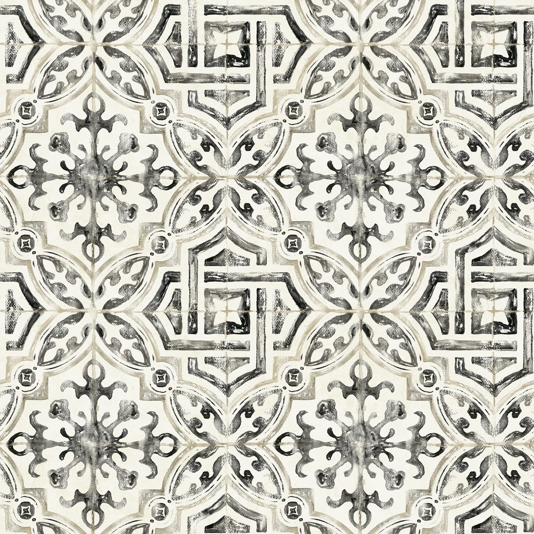 NuWallpaper Black Landondale Peel & Stick Wallpaper