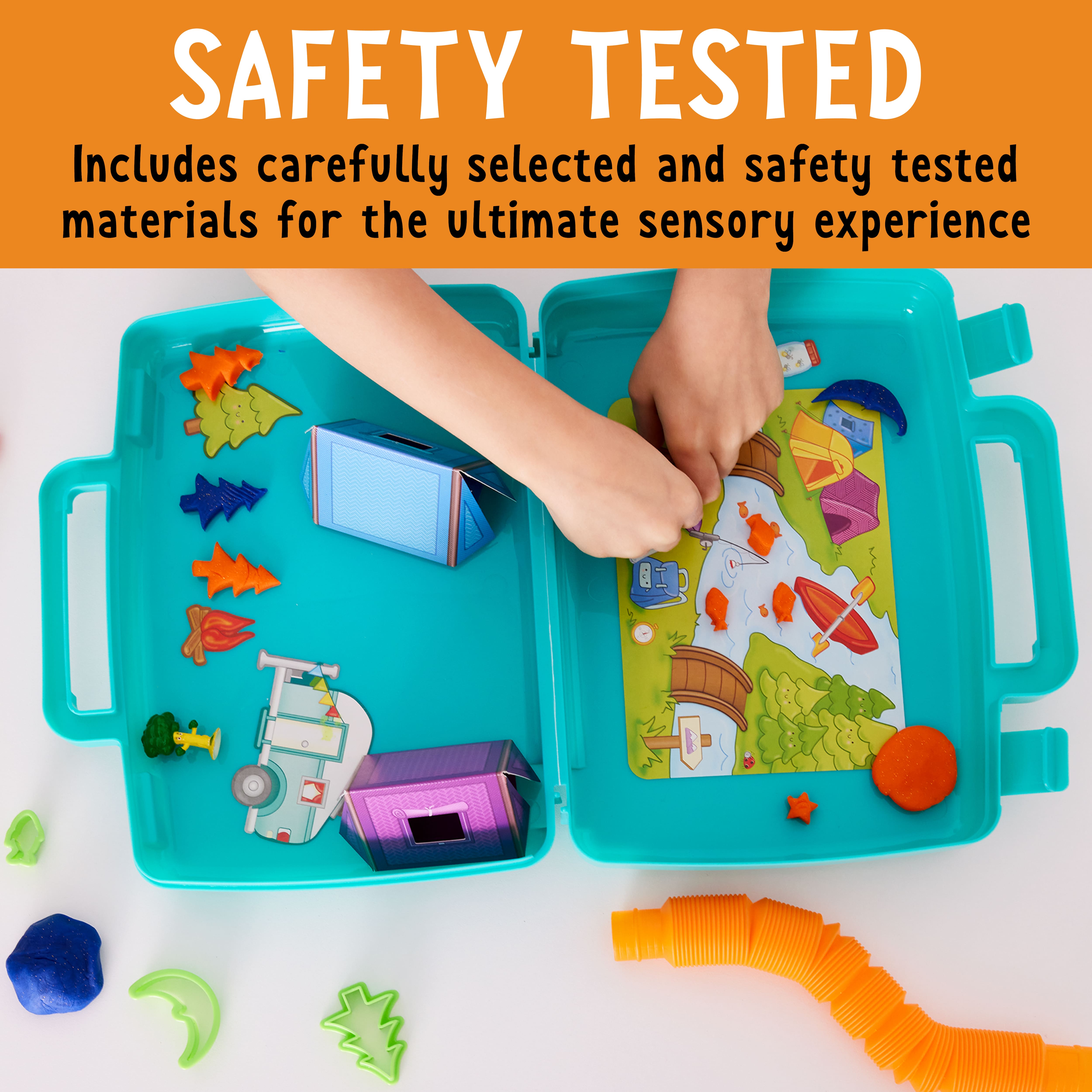 Trousse de jeu sensoriel de voyage sur le thème du camping de Creativity for Kids