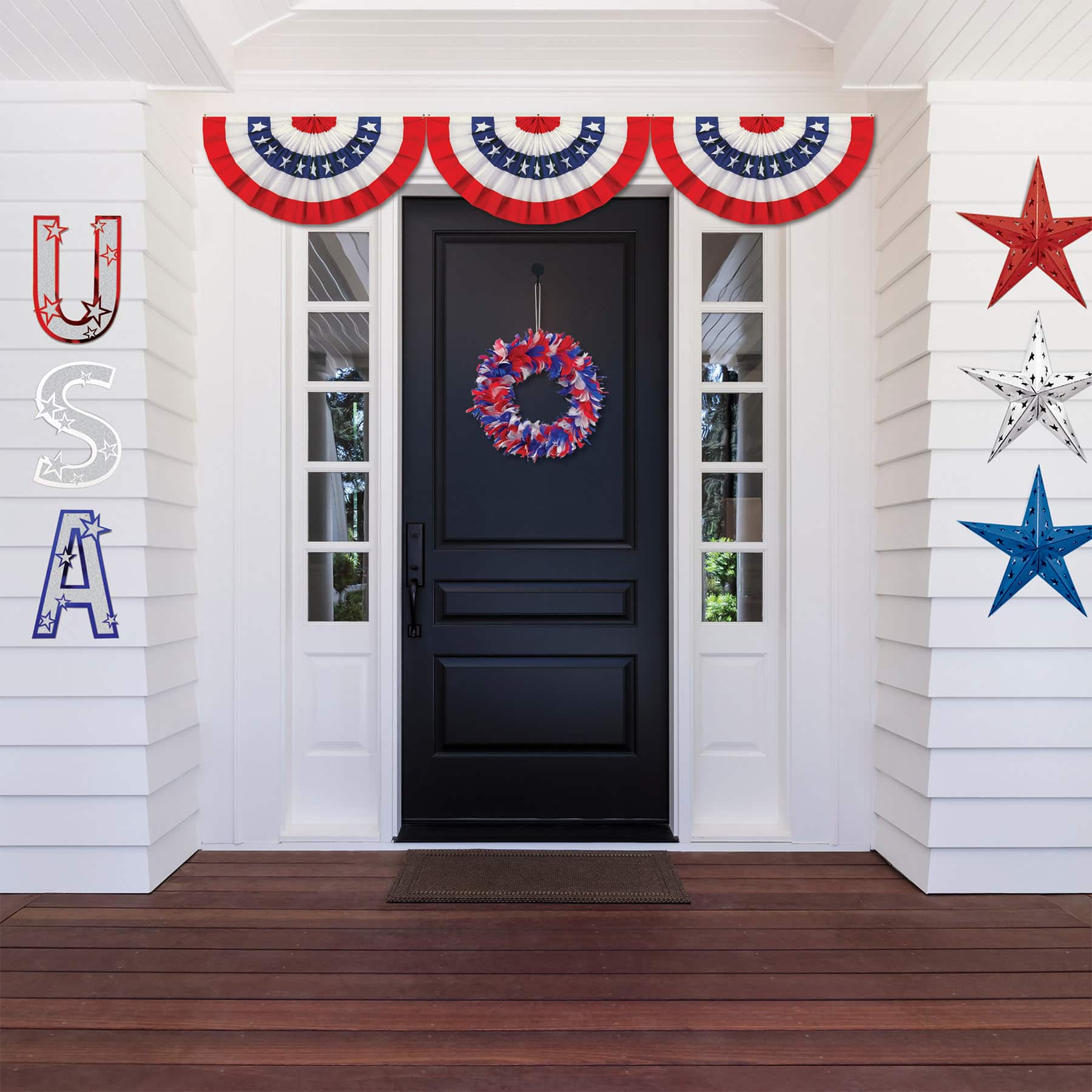 Beistle 6ft. Jointed Patriotic Bunting Cutout