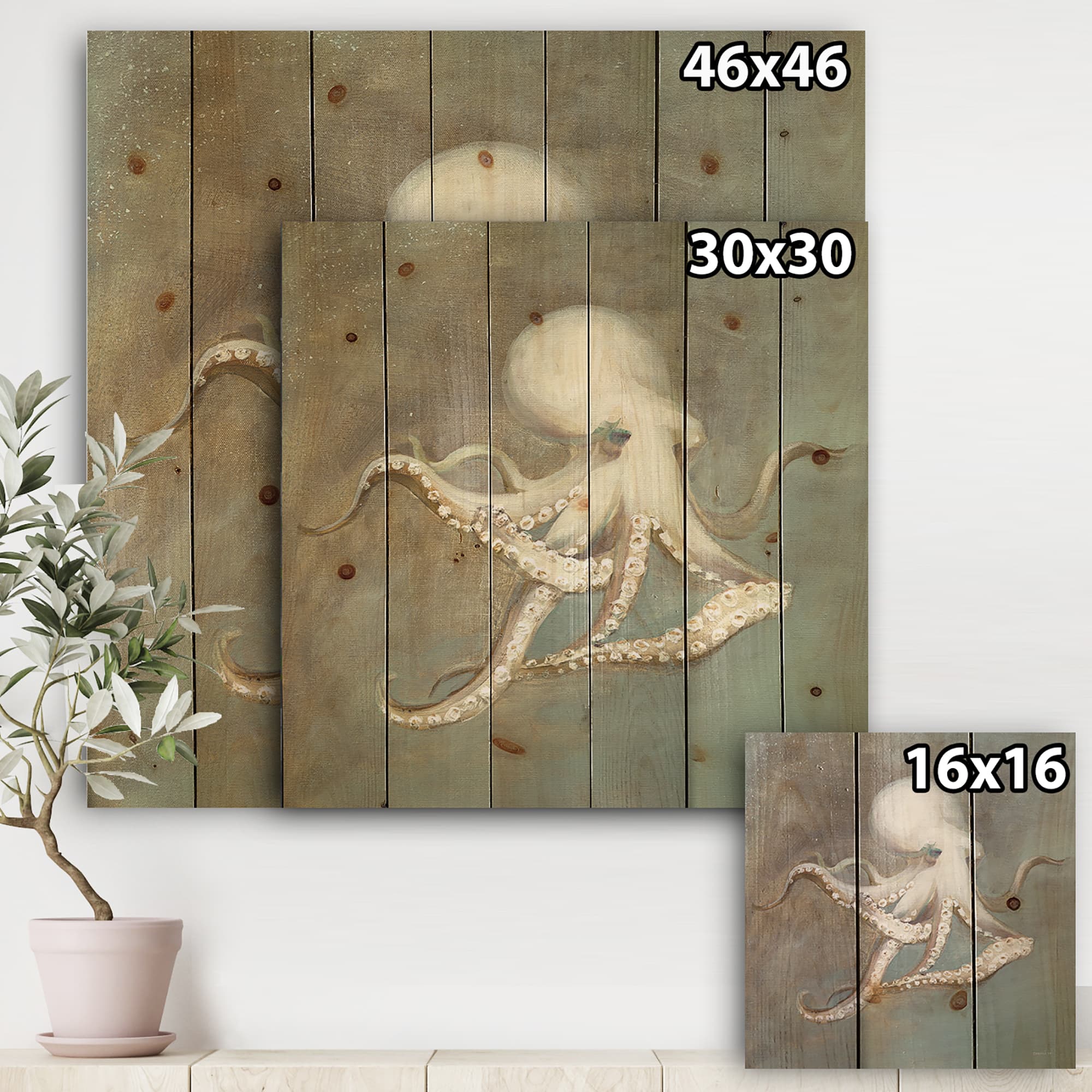 Designart - Octopus Treasures from the Sea