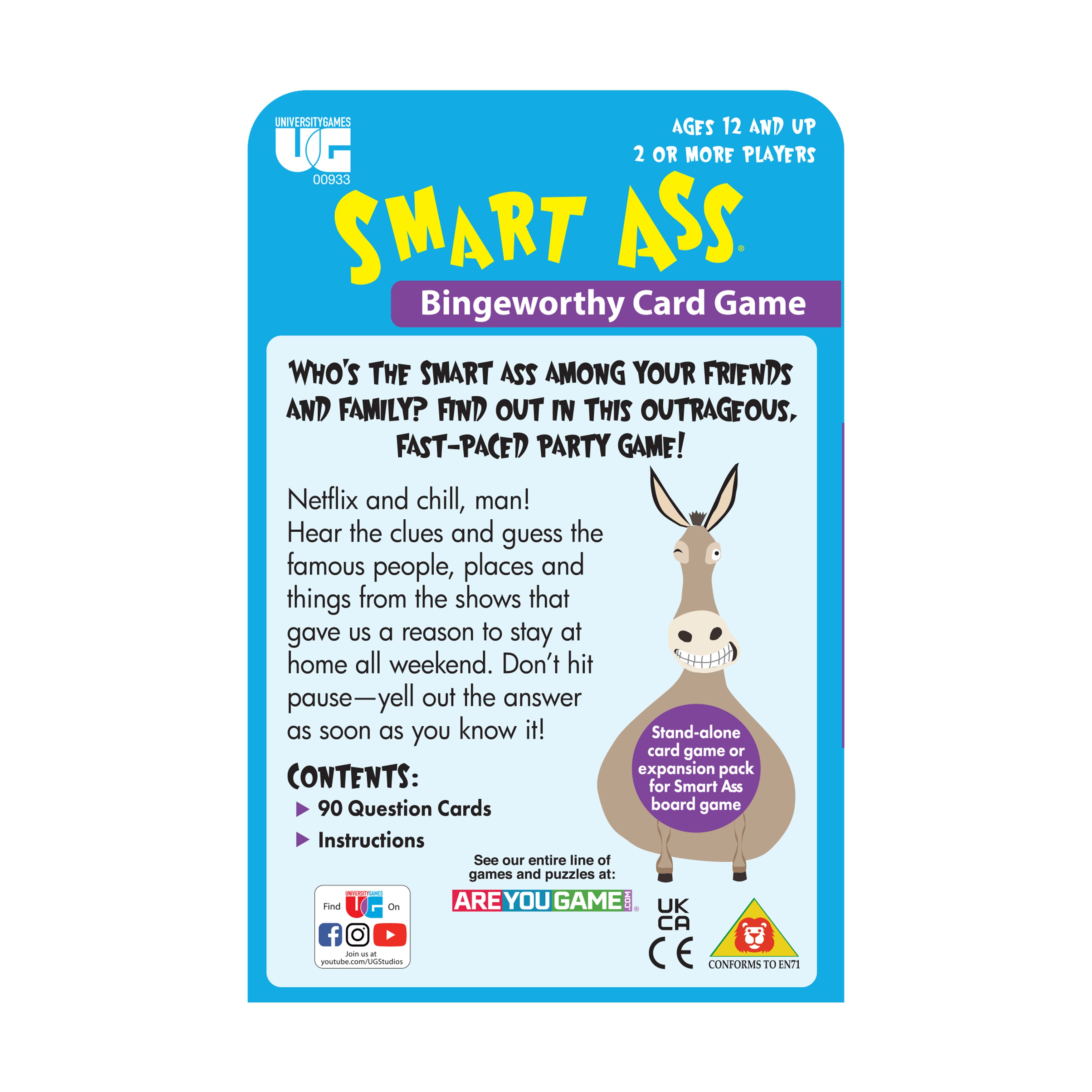 Smart Ass Bingeworthy Card Game