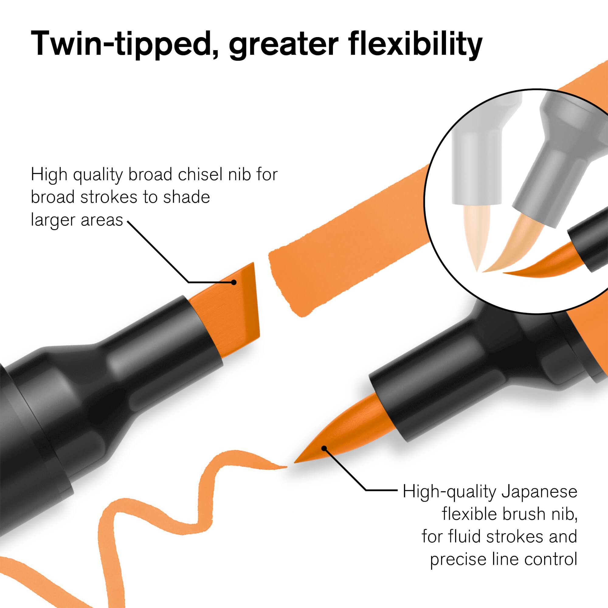 Winsor & Newton® ProMarker Brush™ Rich Tones Marker Set