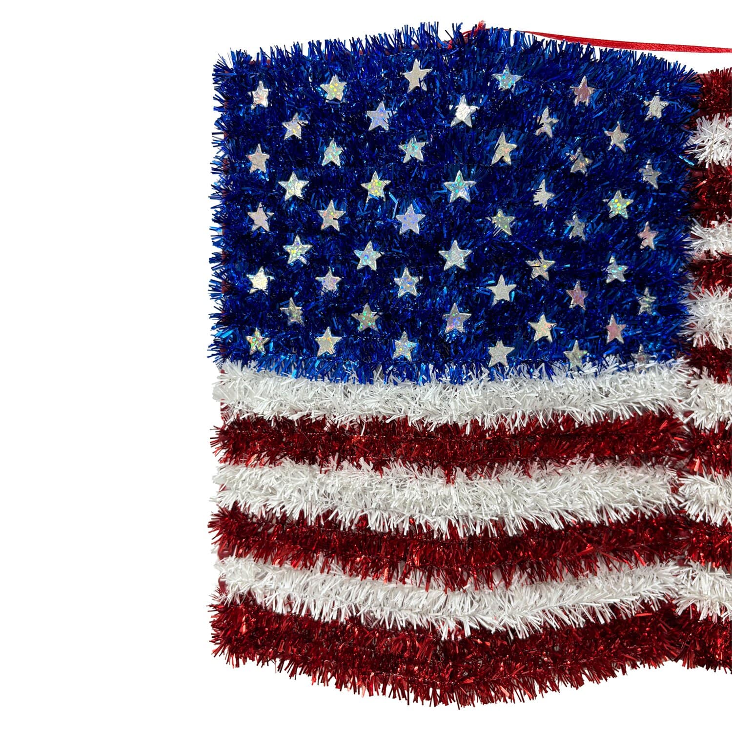 USA Flag Tinsel Décor by Celebrate It™