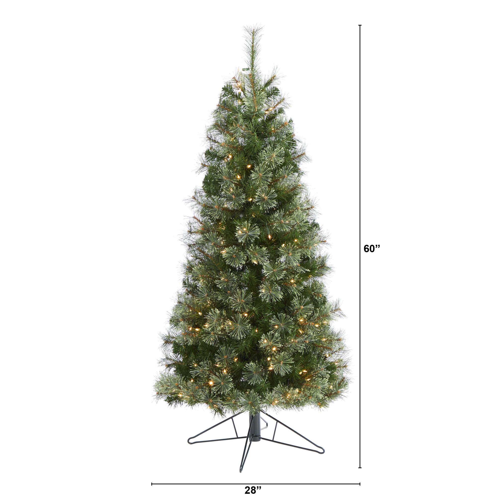 5ft. Pre-Lit Cashmere Artificial Christmas Tree, Warm White Lights
