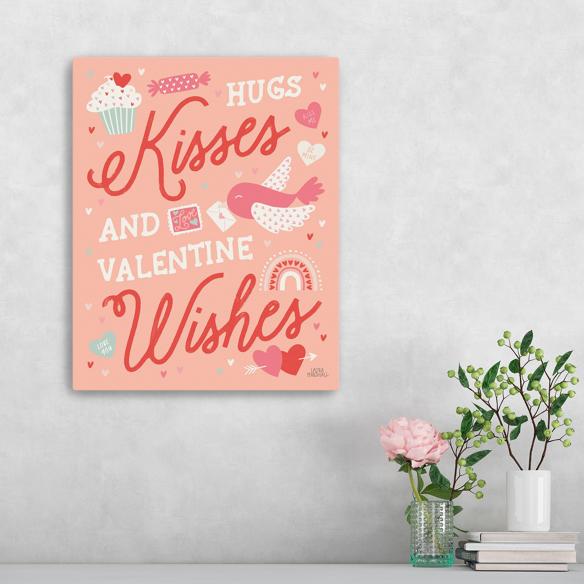 Lovebirds IV Canvas Giclée Art