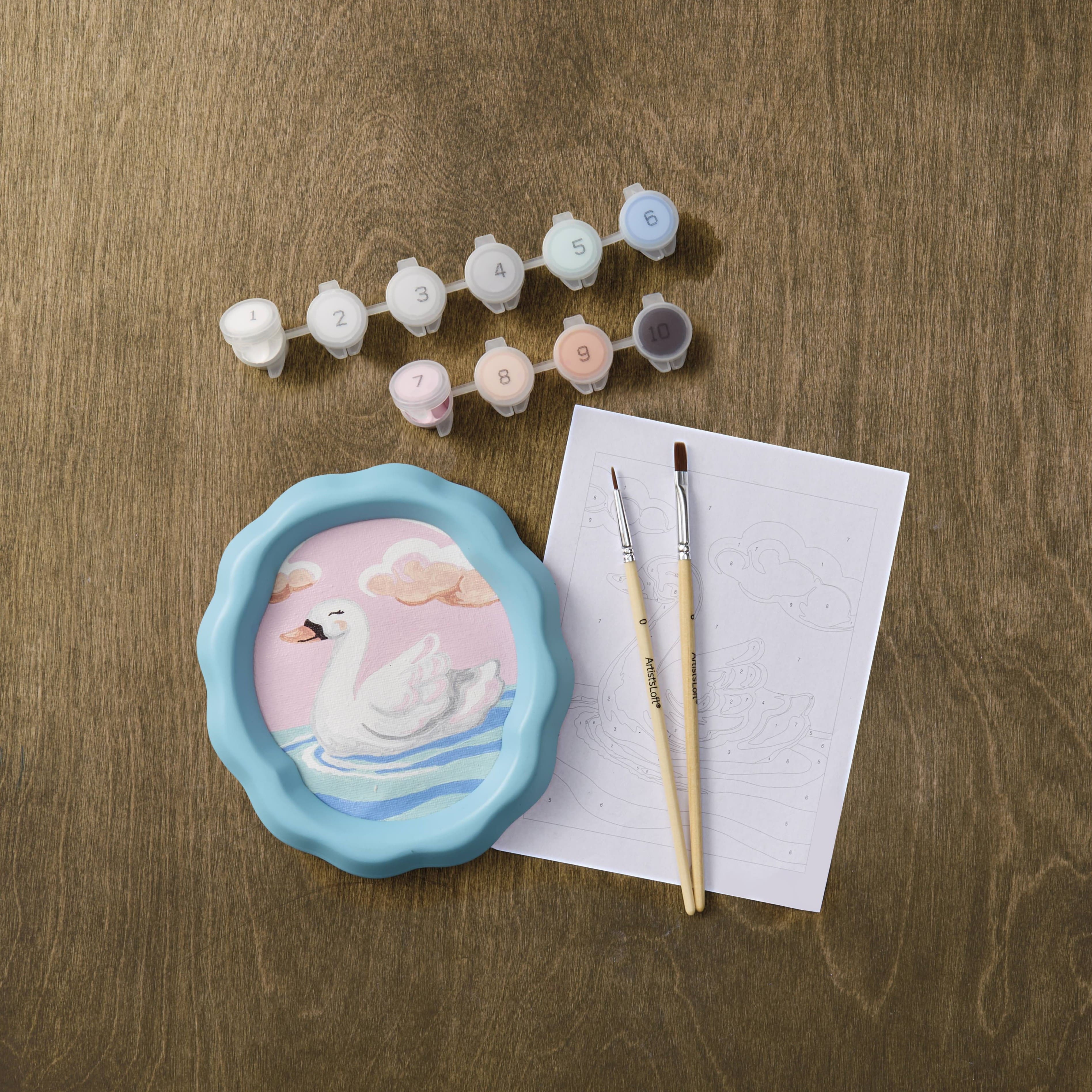Swan Paint-by-Number Framed Mini Kit by Artist's Loft®