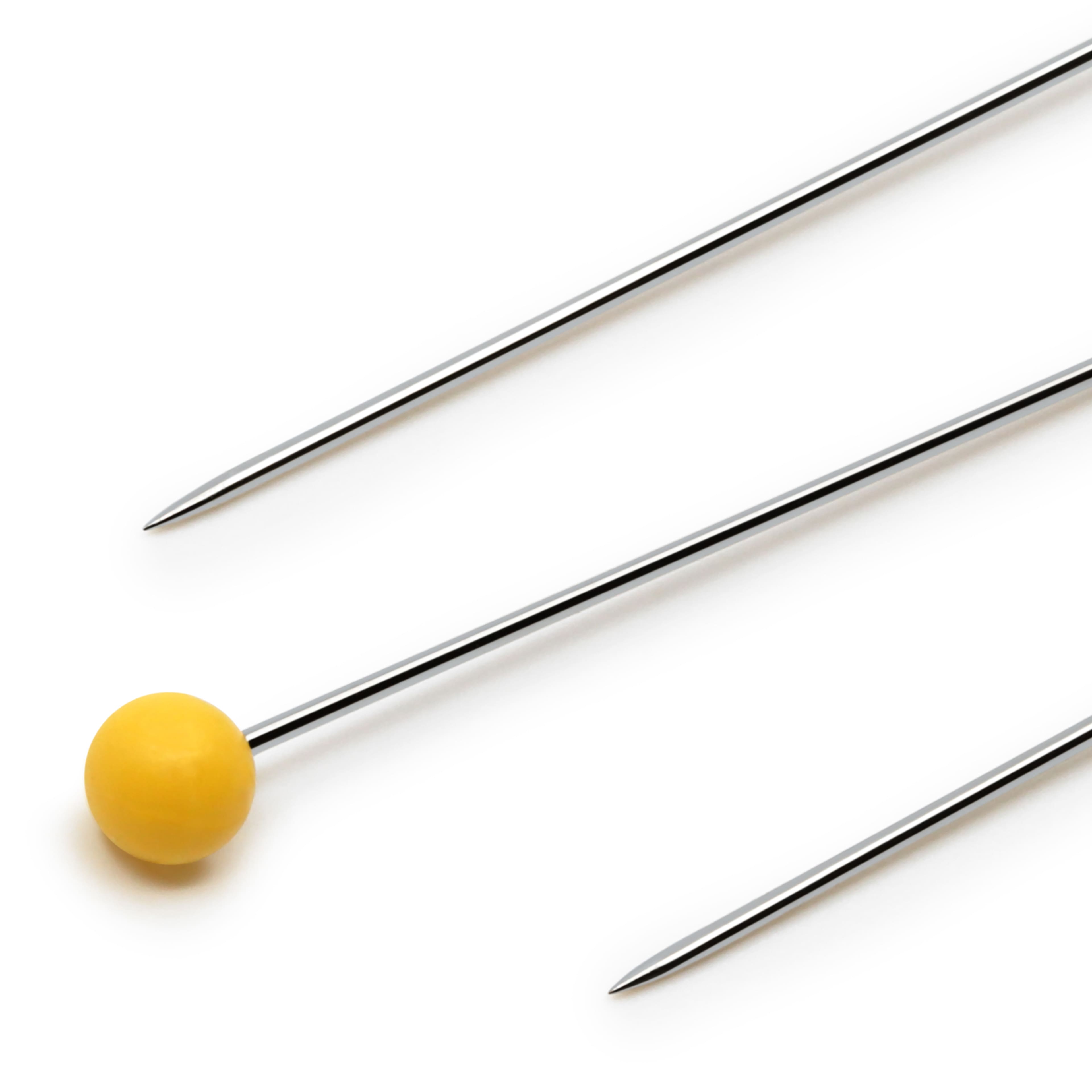 Dritz® 1.75" Extra-Long Yellow Heads Color Nickel-Plated Steel Ball Pins, 250ct.