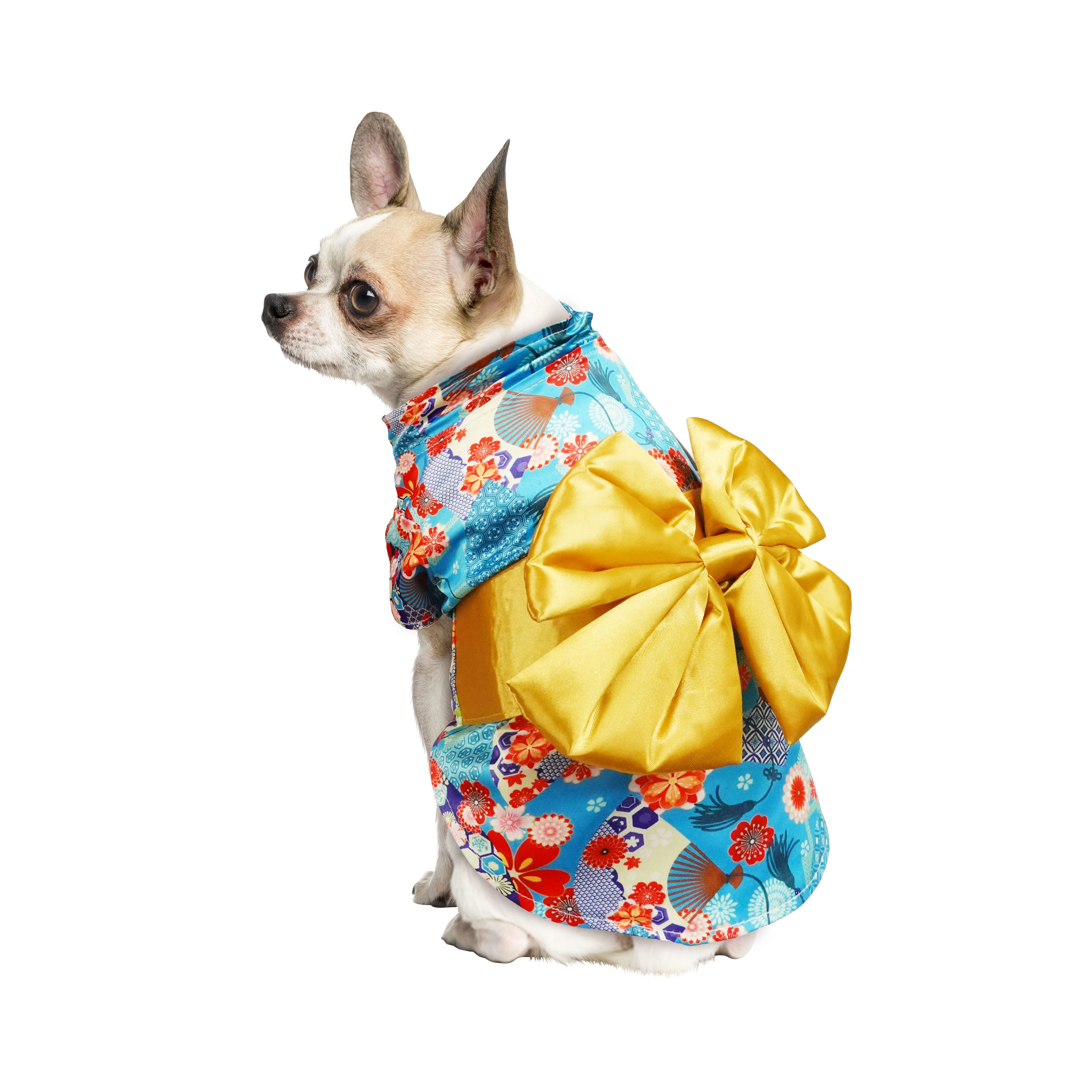 Best Furry Friends Gold Kimono Pet Costume, Size: X-Small | Michaels