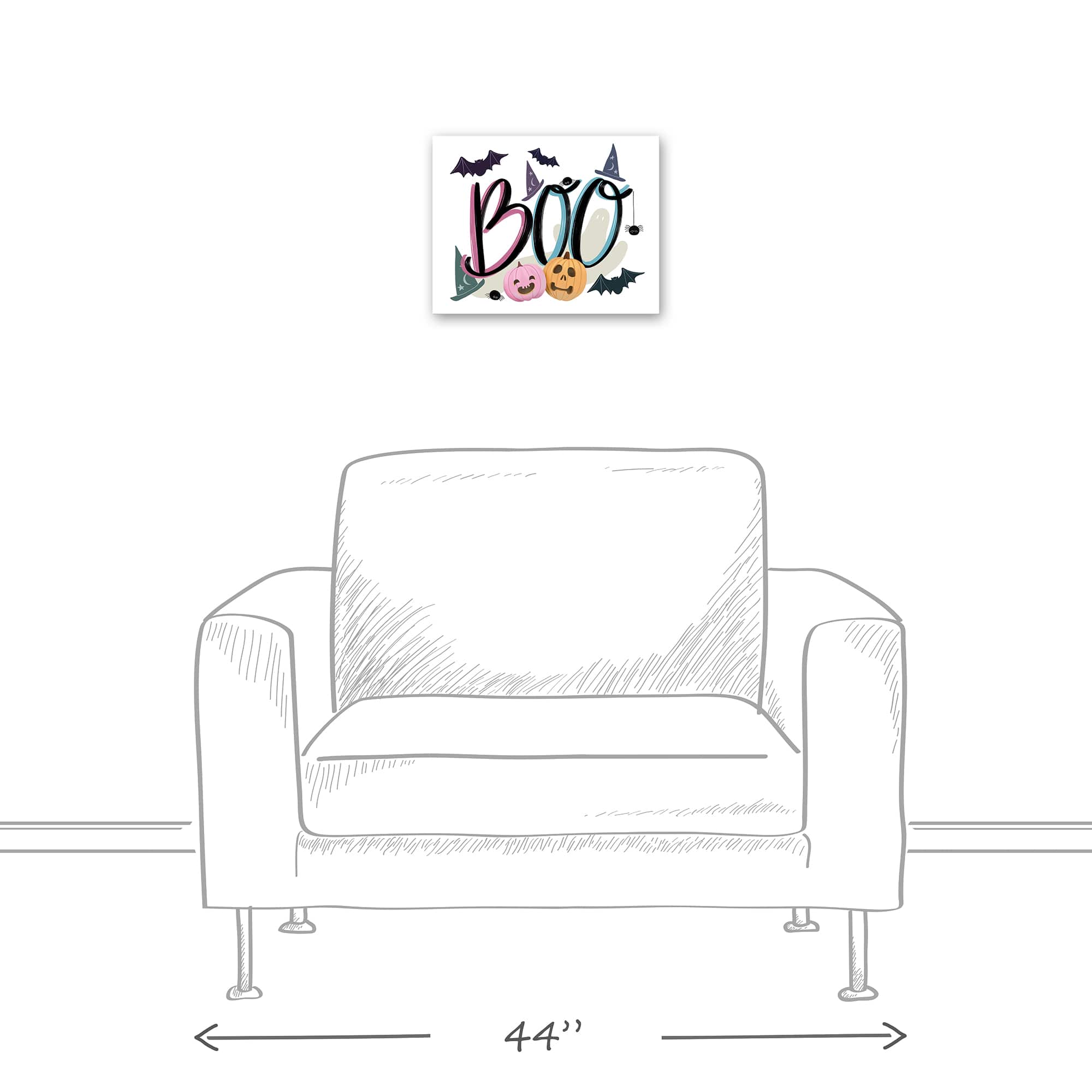 Boo Icons Canvas Wall Art