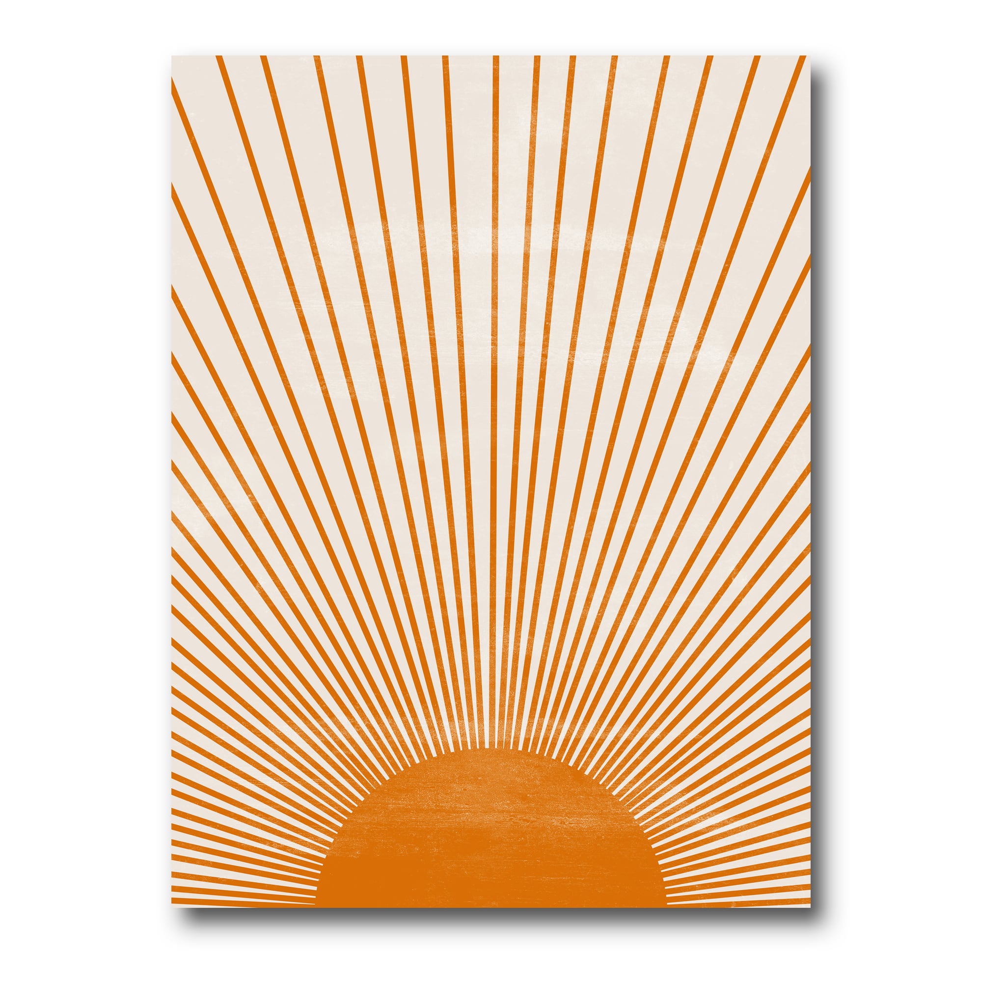 Designart - Orange Sun Print III