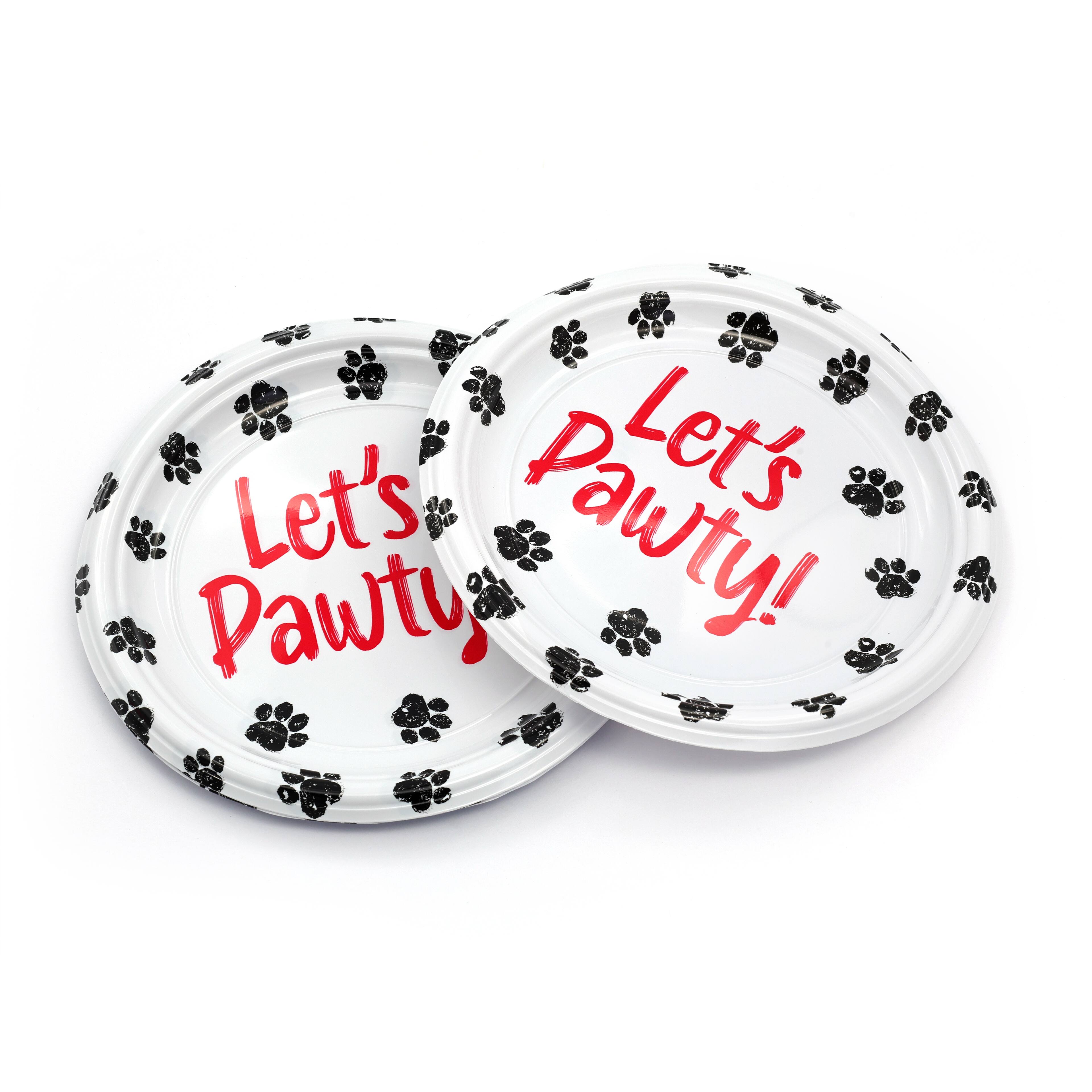 Assorted Pet Picks 7" Pet Party Plastic Plates, 5pc. by Fab Finds