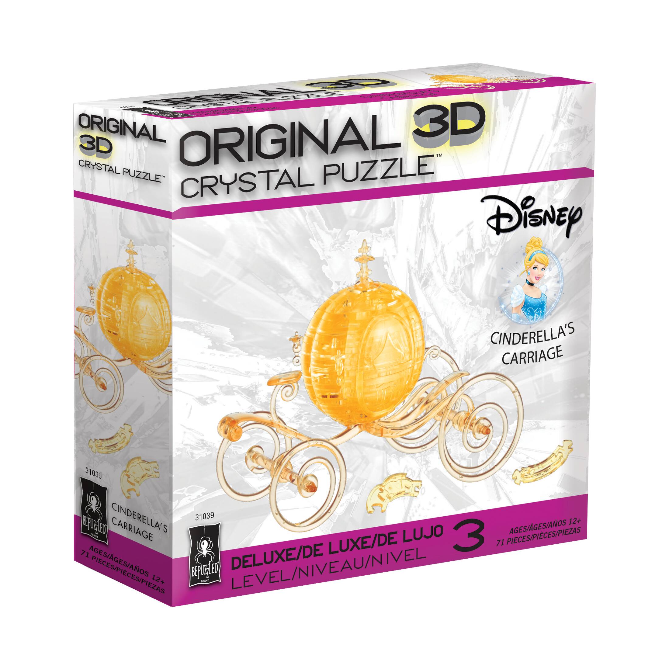 Original 3D Crystal Puzzle™ Disney Cinderella's Carriage Gold 71 Piece Puzzle