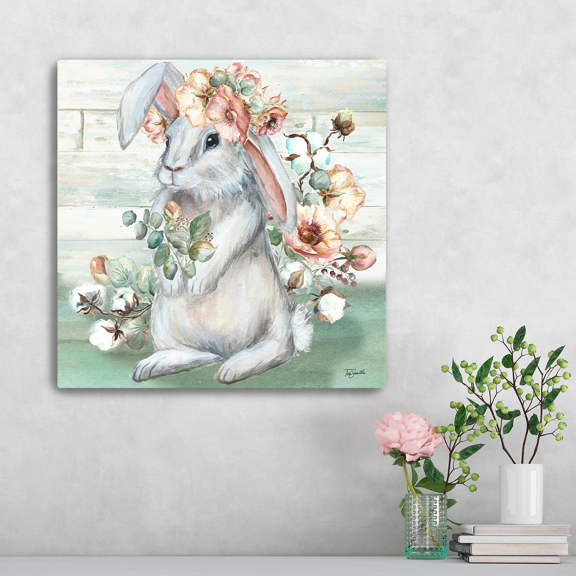 Lumaprints Farmhouse Bunny II Canvas Giclée Art