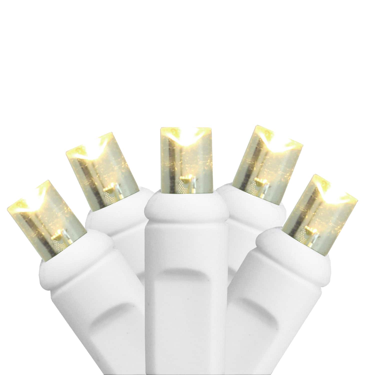 100ct. Warm White LED Wide Angle Mini Christmas String Lights