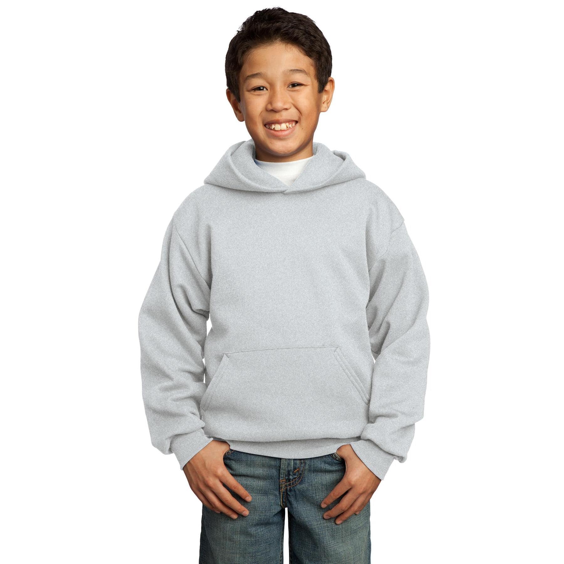 Port & Company® Neutrals Youth Core Fleece Pullover Hooded Sweatshirt