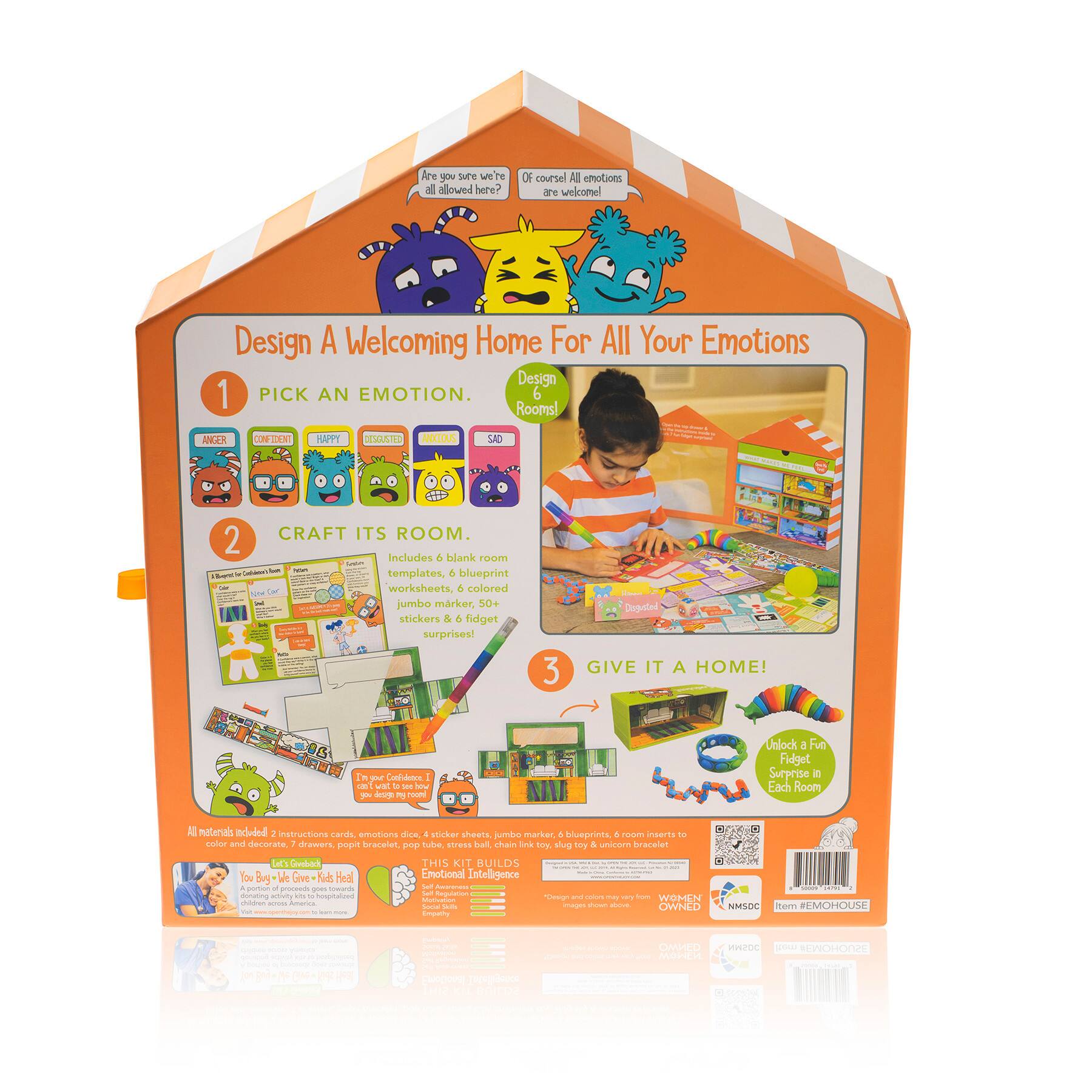 Open the Joy House of Emotions Playhouse Kit