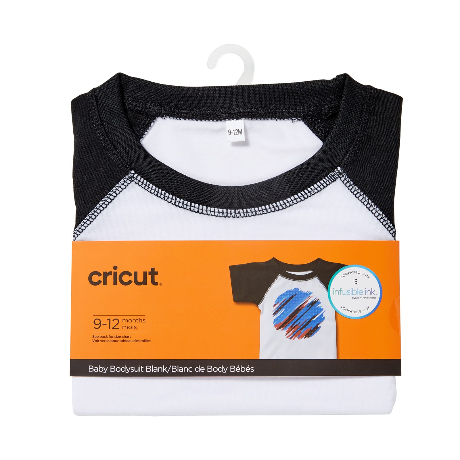Cricut® Raglan Sleeve Baby Bodysuit Blank