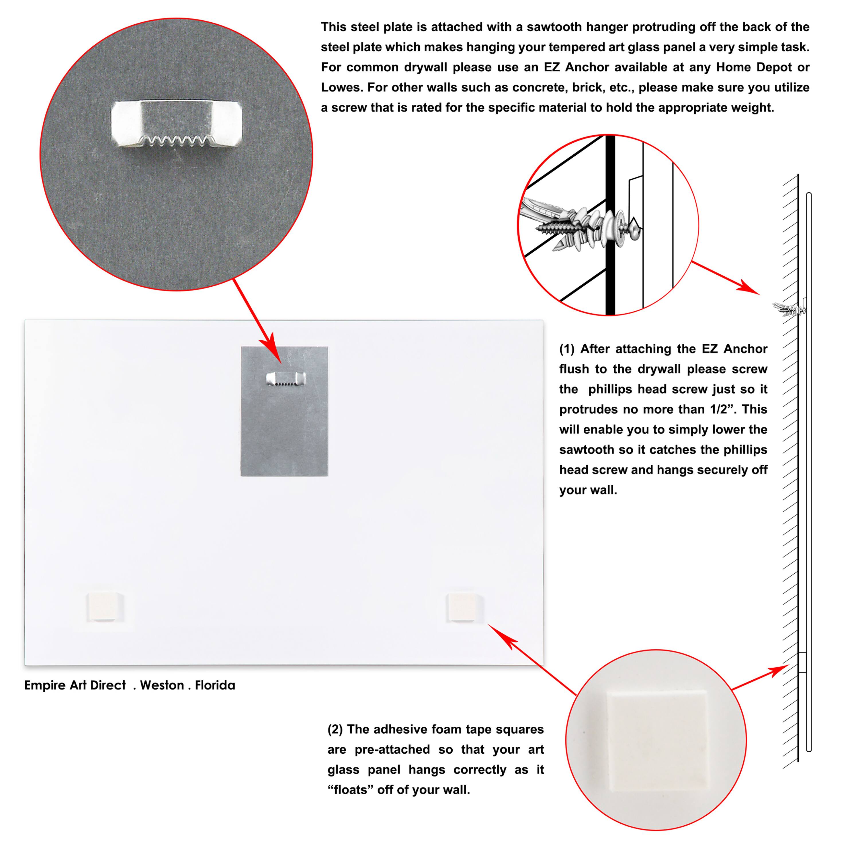Empire Art Direct 24" x 16" German Jack Frameless Free Floating Printed Tempered Glass Wall Art