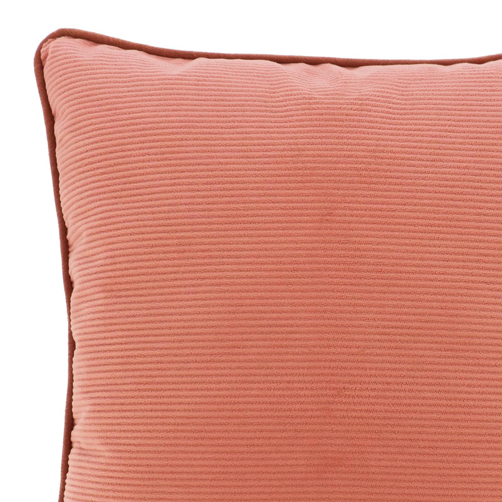 18" Coral Pink Velvet Stripe Pillow by Ashland®