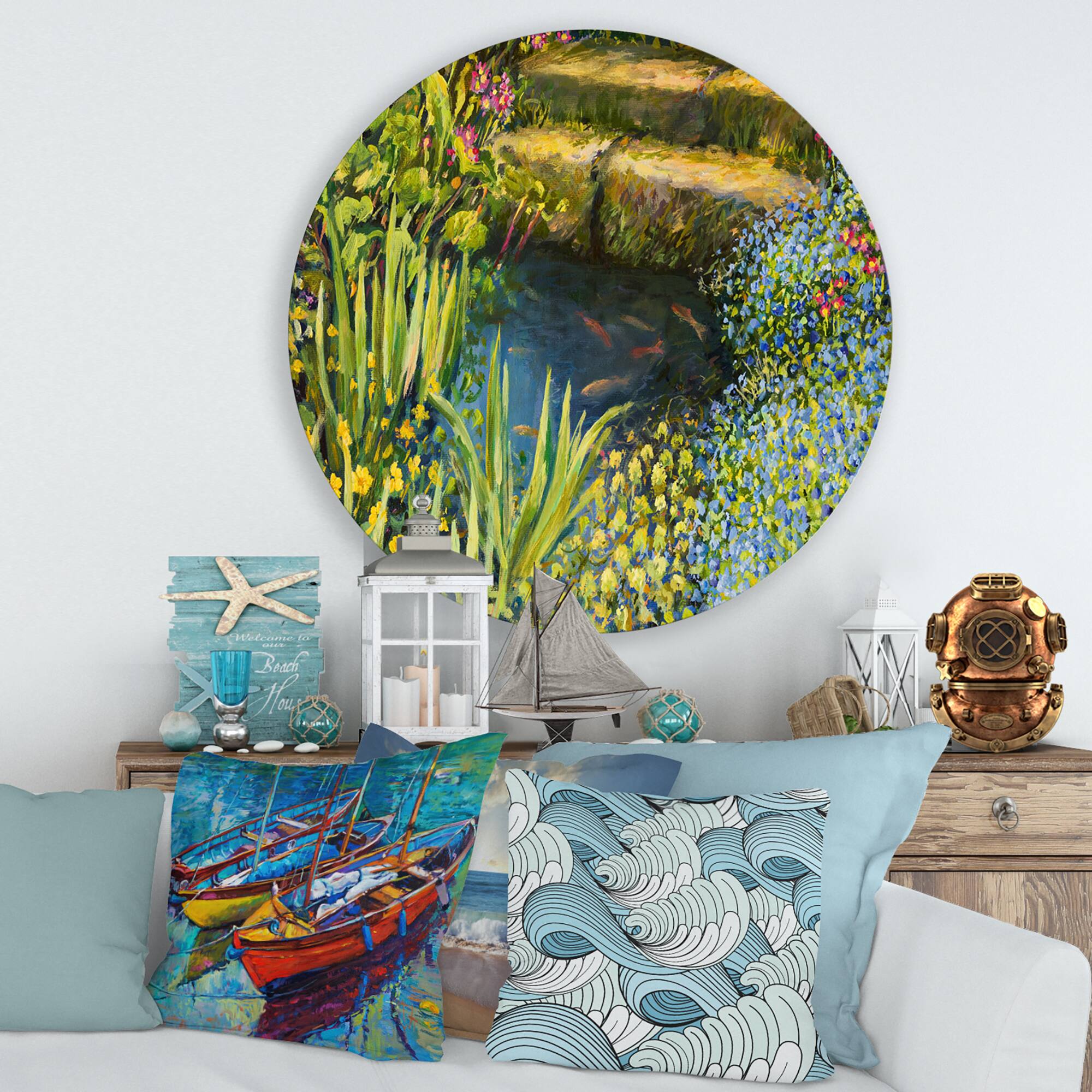 Designart - Colorful Silence At The Lake Side
