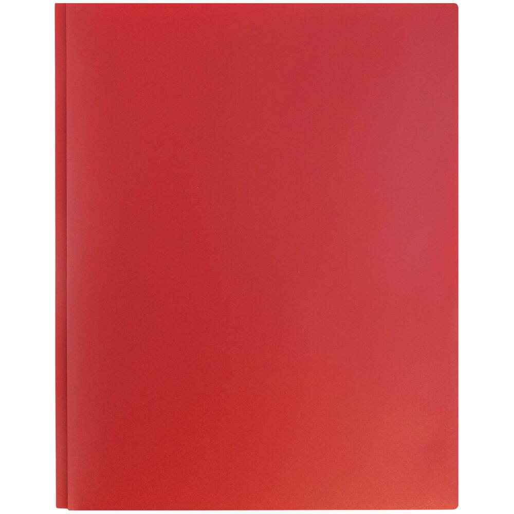 JAM Paper 9.5" x 11" Plastic 2 Pocket School POP Folders with Clasps, 6ct.
