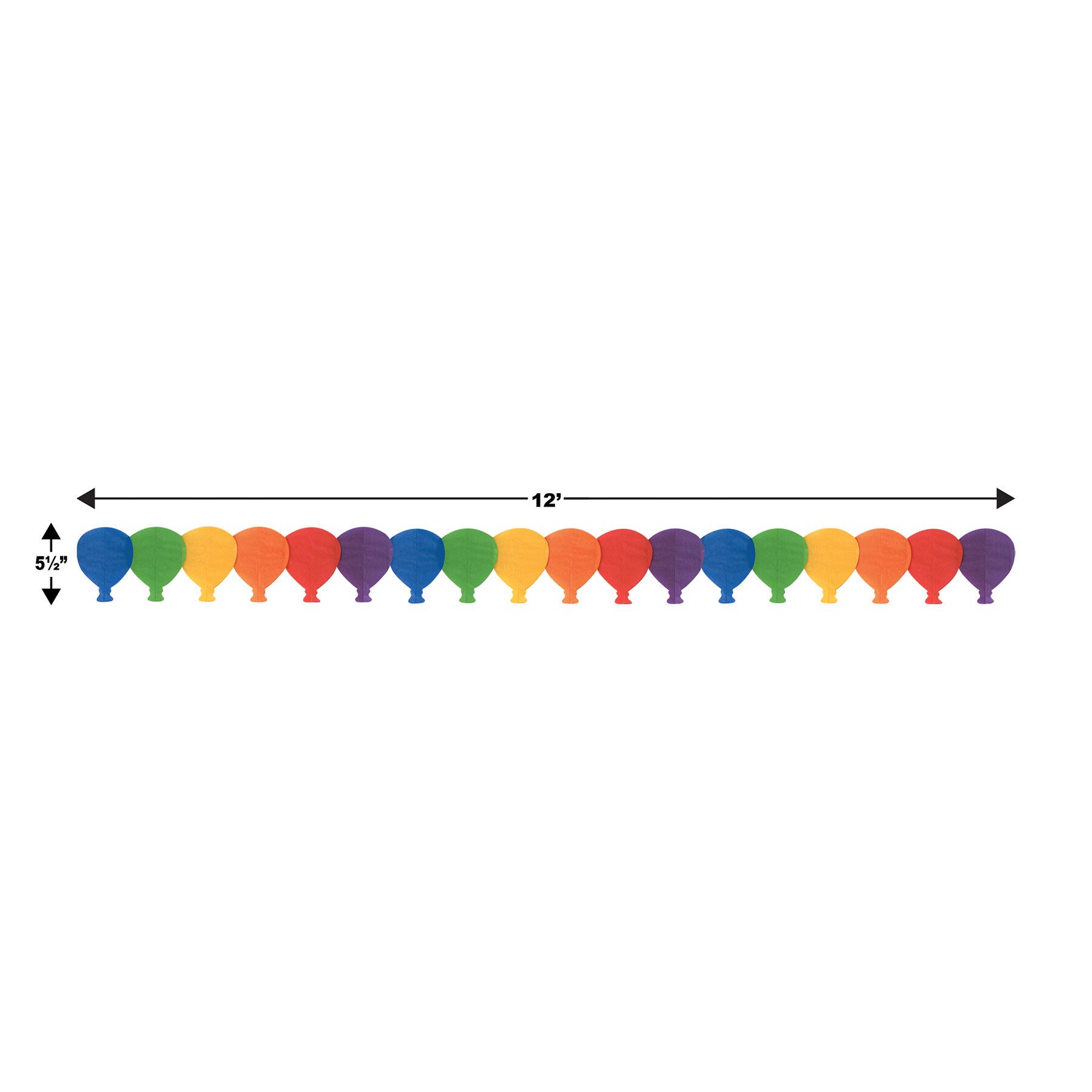 Beistle 5.5" x 12ft. Balloon Garlands, 2ct.