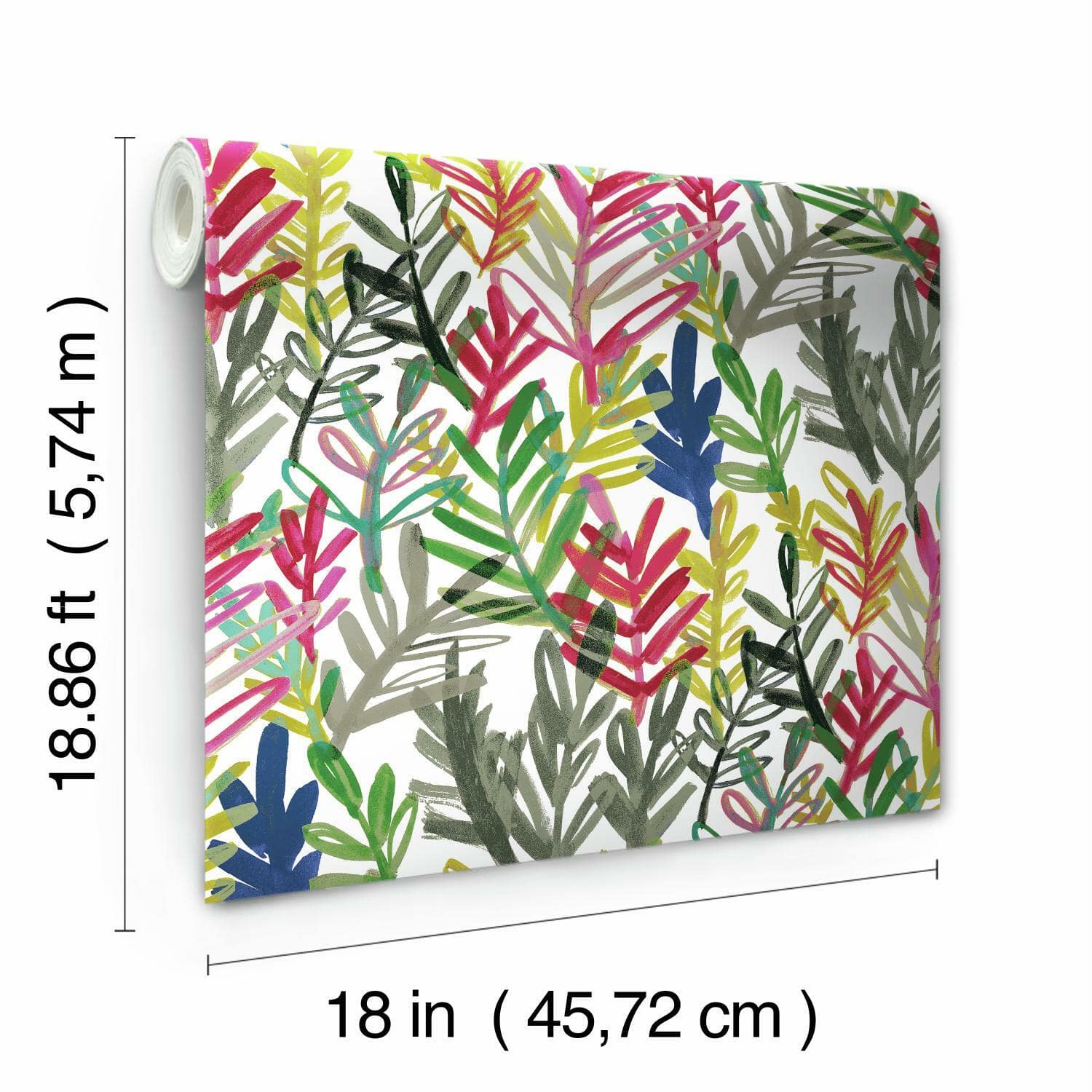 RoomMates Vibrant Canvas Peel & Stick Wallpaper