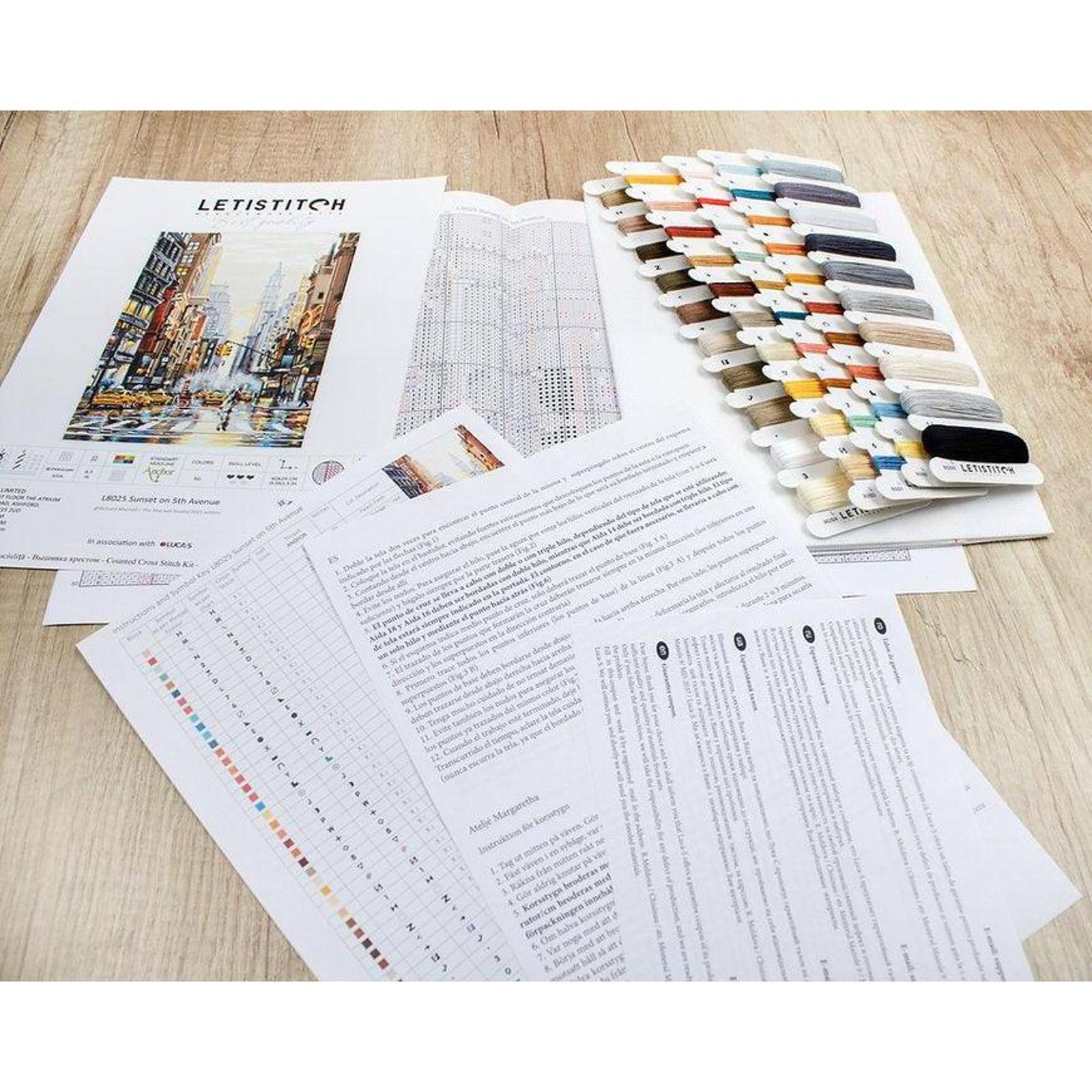 Letistitch Christmas Retro Cars Kit Counted Cross Stitch Kit