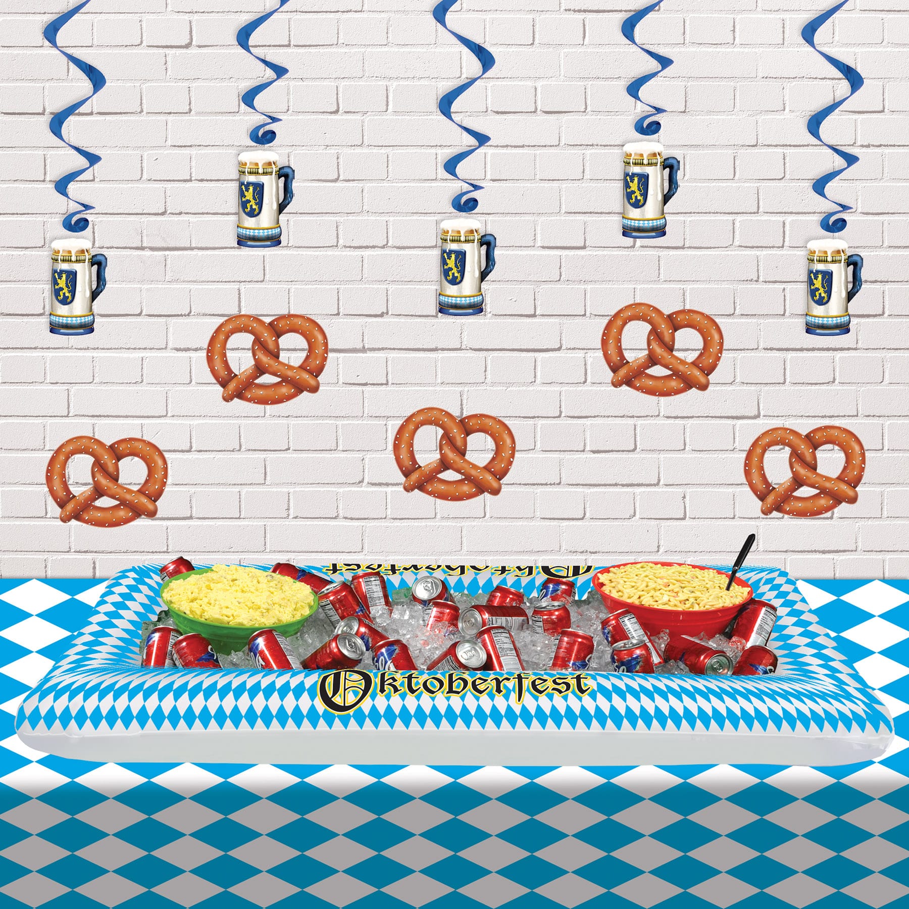 Beistle 40" Oktoberfest Whirls, 10ct.