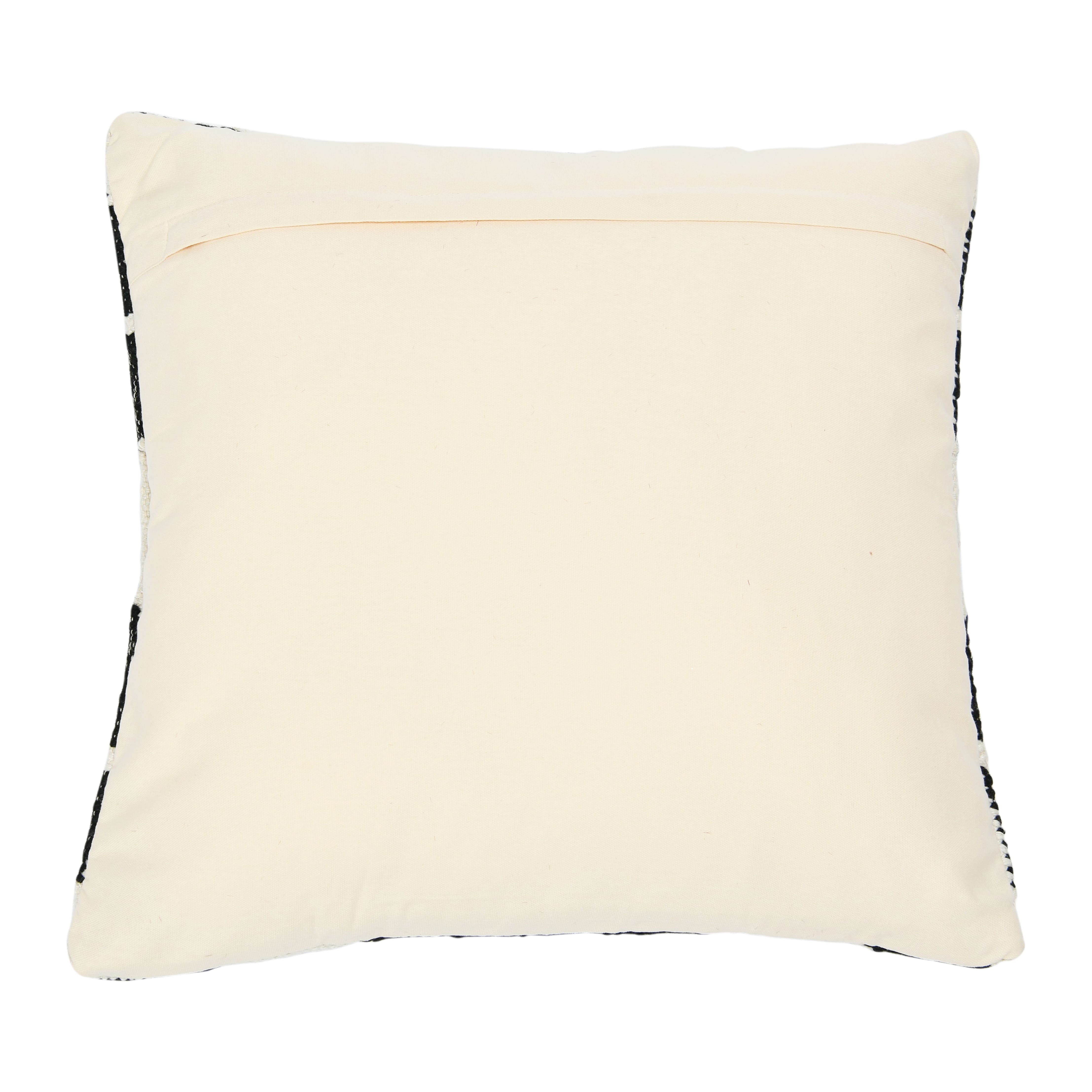 Hello Honey® Black & White Pattern Woven Wool & Cotton Pillow