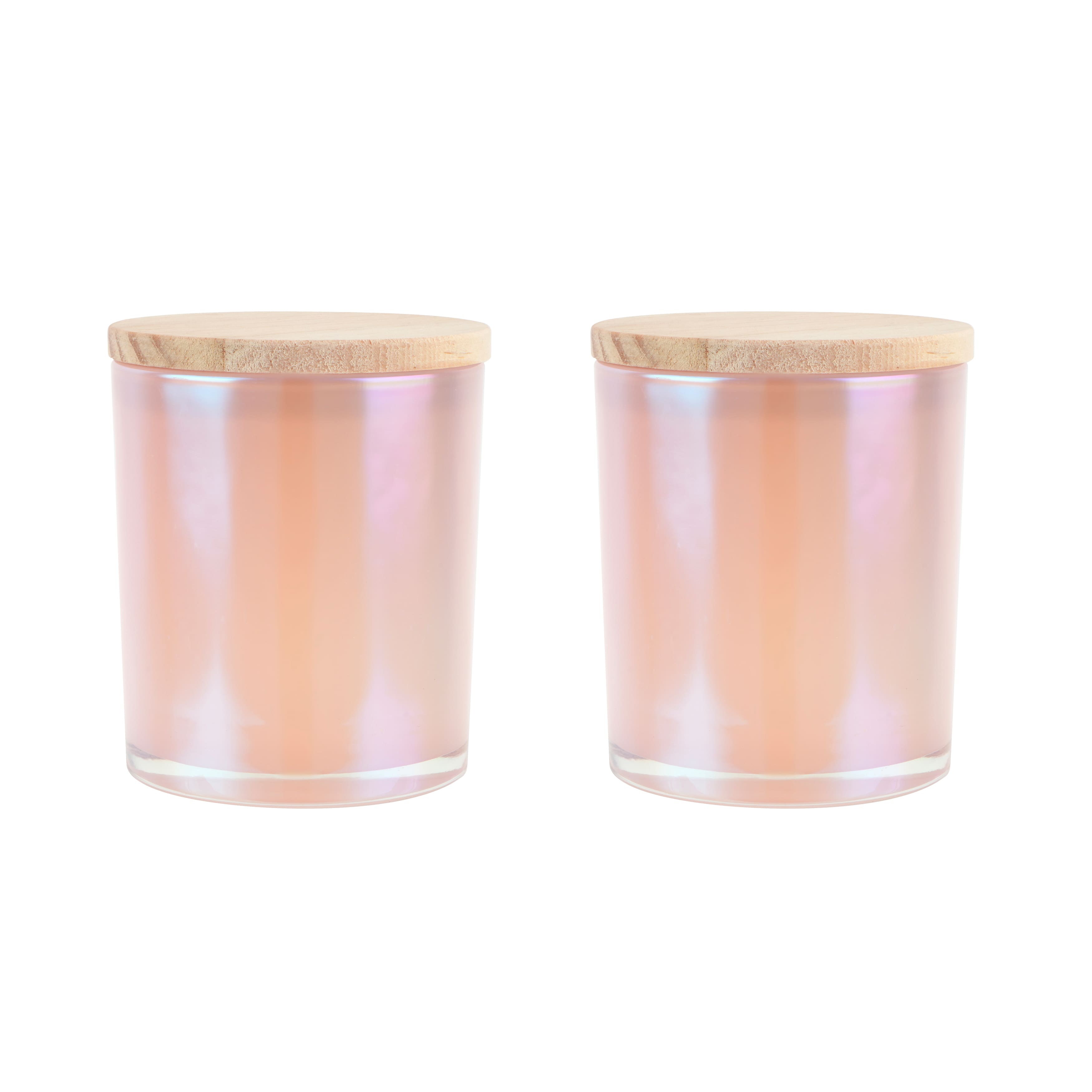6 Packs: 2 ct. (12 total) 8oz. Iridescent Glass Candle Jars by Make Market®
