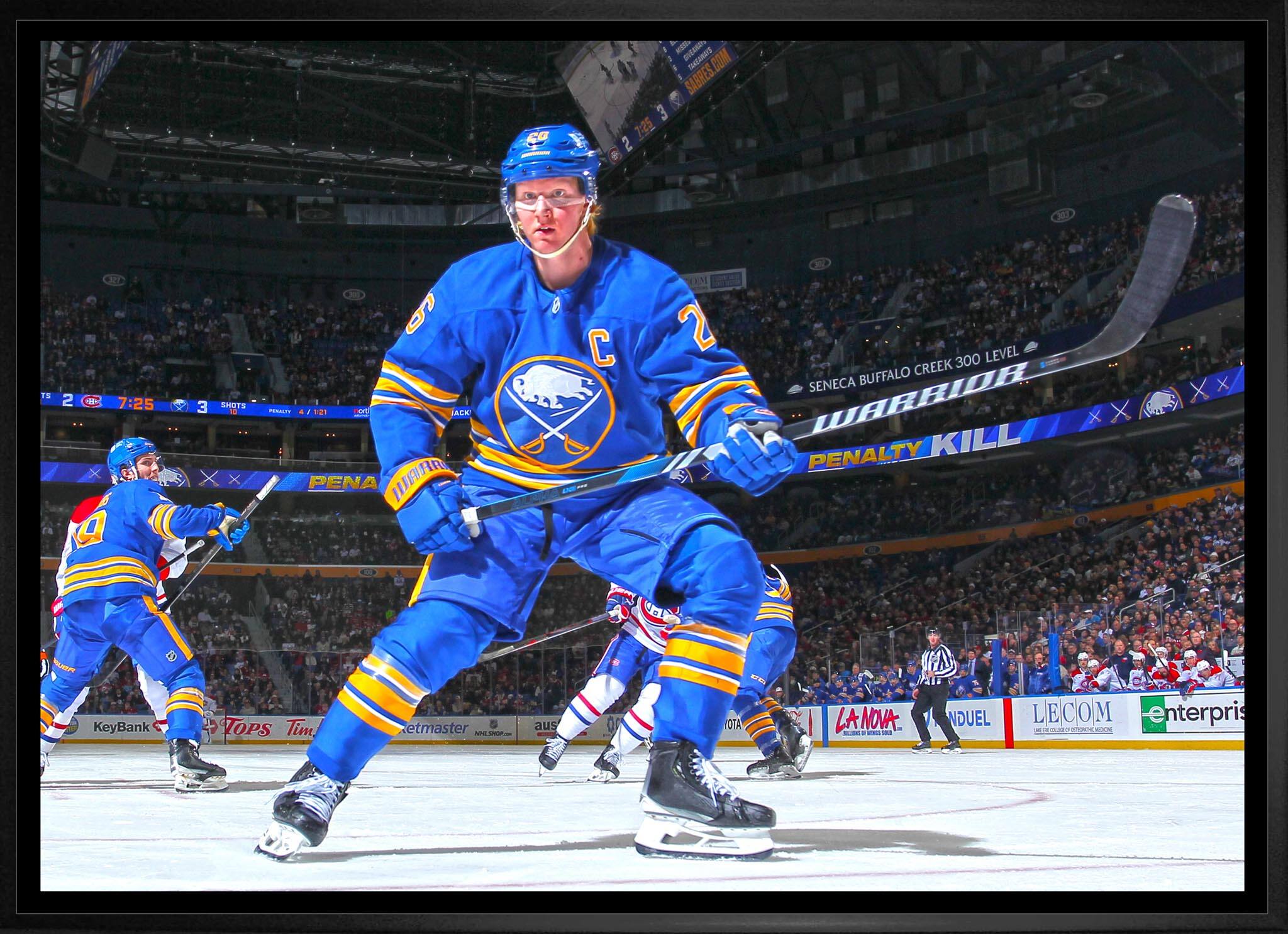 Rasmus Dahlin 20" x 29" Framed Canvas Buffalo Sabres 31.5" x 22.5"