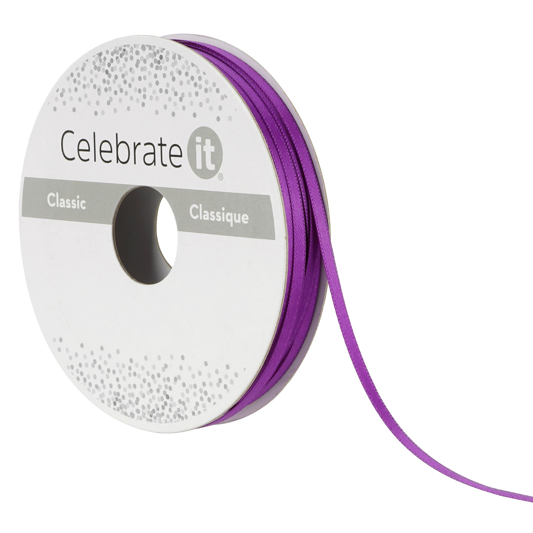 1/8" x 10yd. Satin Ribbon by Celebrate It™