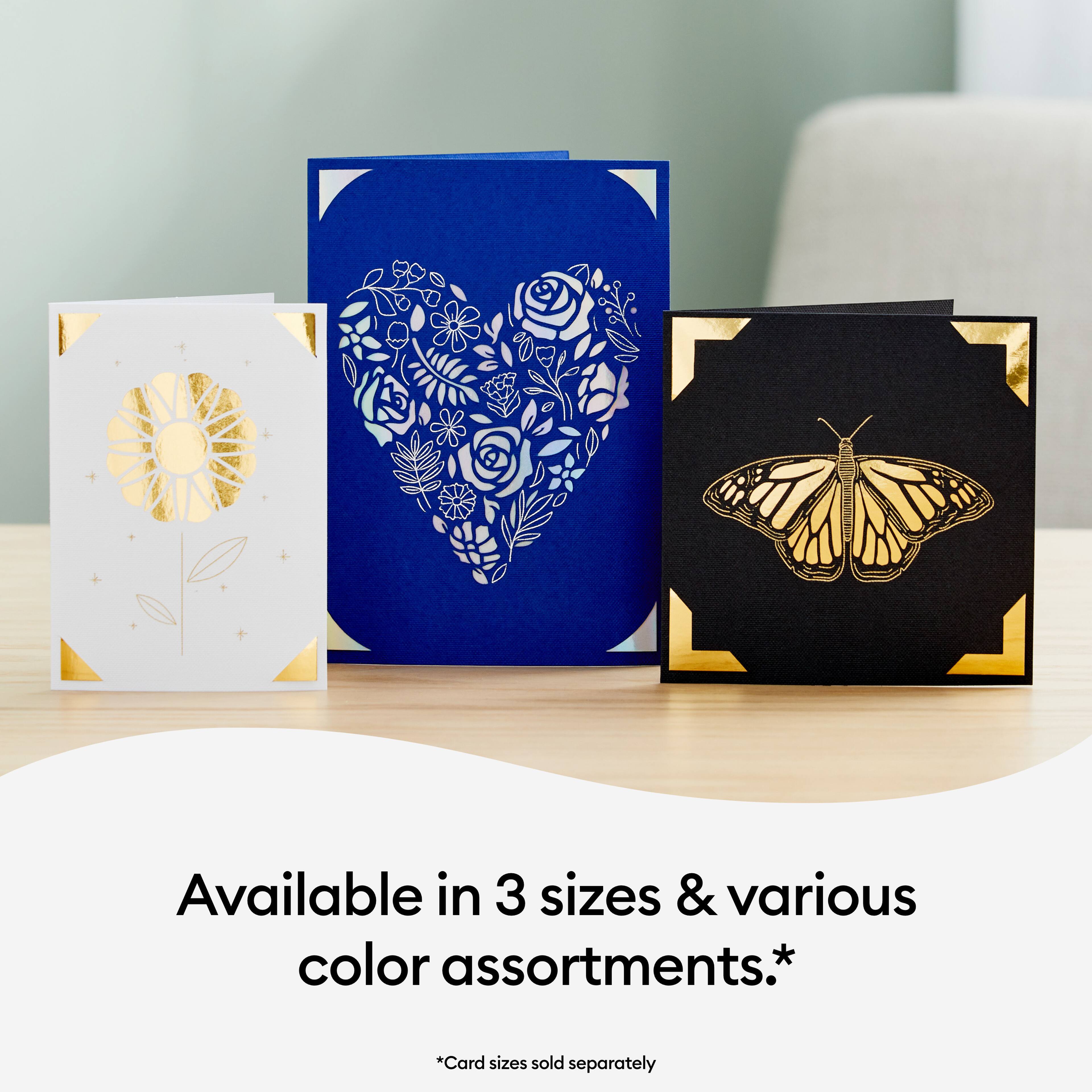 Cricut® R40 Foil Transfer Insert Cards, Royal Flush Sampler