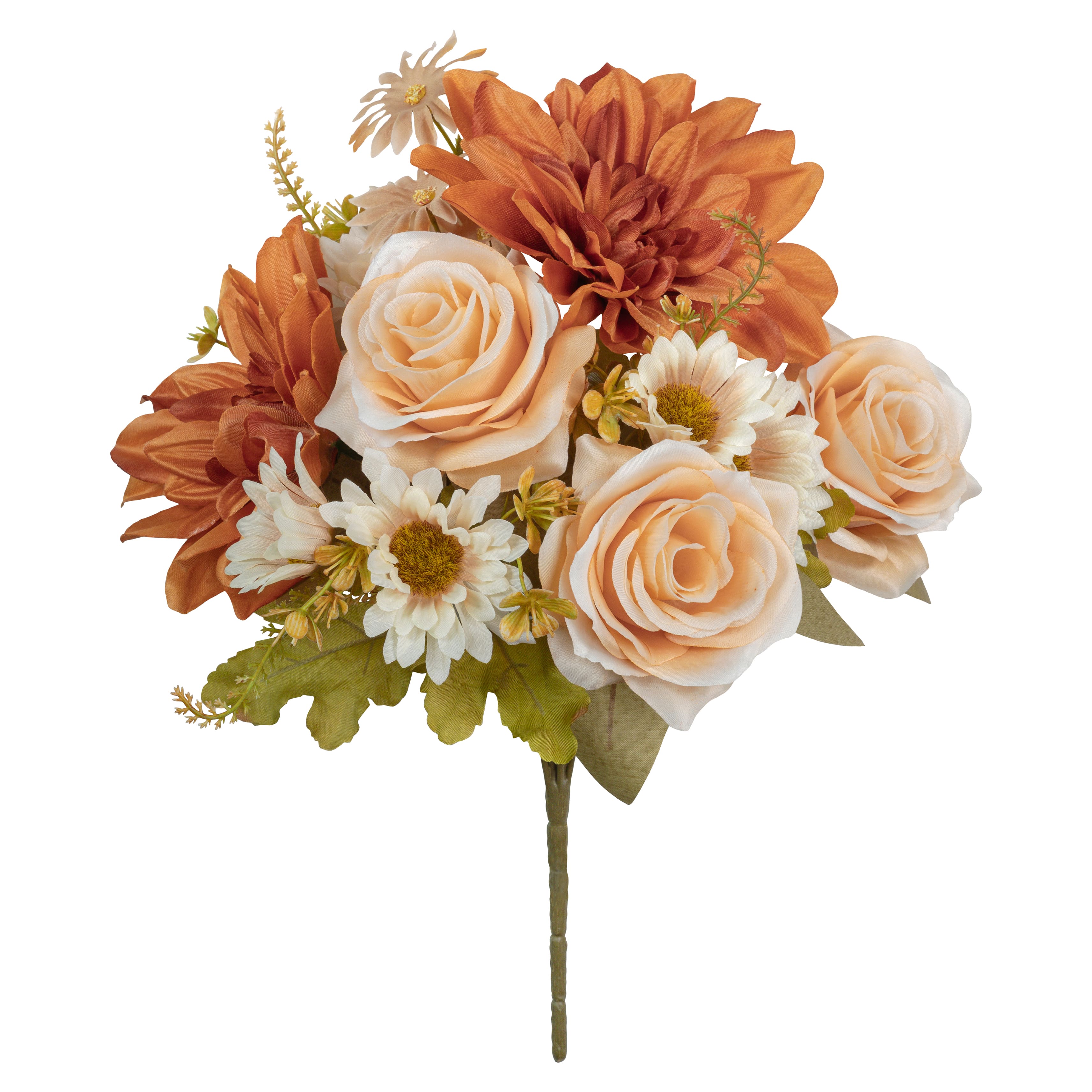 15" Cream Rose & Tan Dahlia Mix Bush by Ashland®