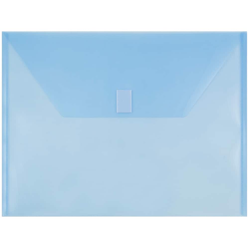 JAM Paper 9.75" x 13" Plastic Hook & Loop Closure Envelopes