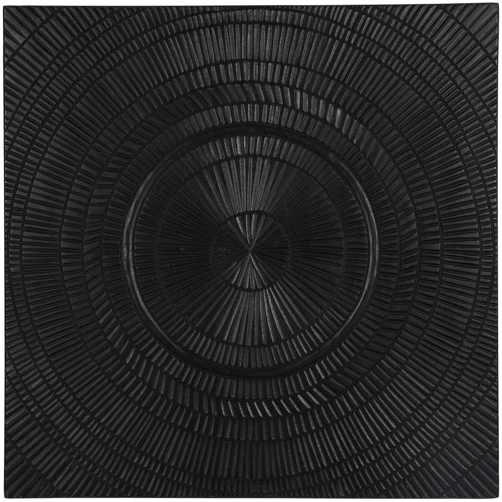 Square Black Starburst Wall Décor