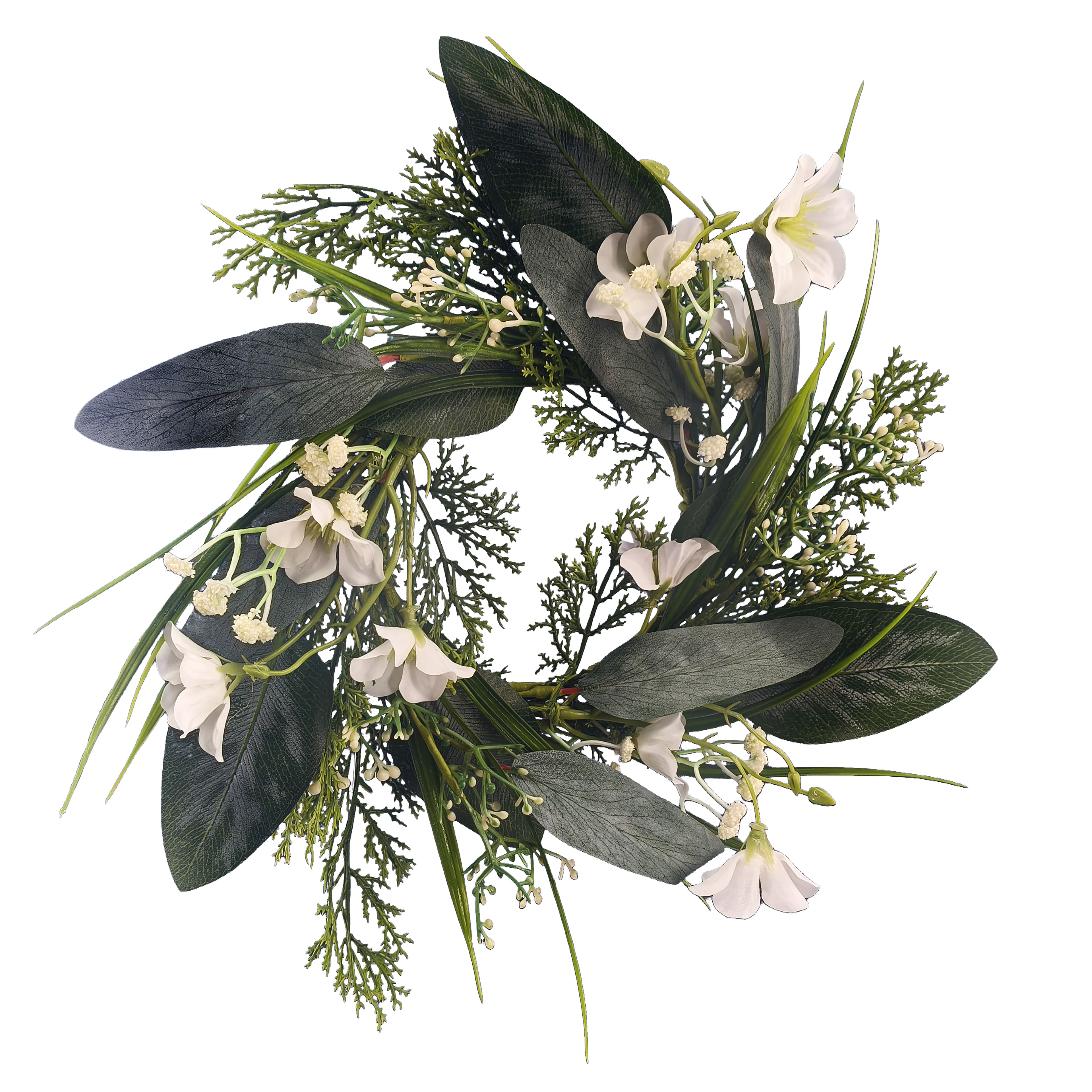 Mini White Baby's Breath & Eucalyptus Wreath by Ashland®