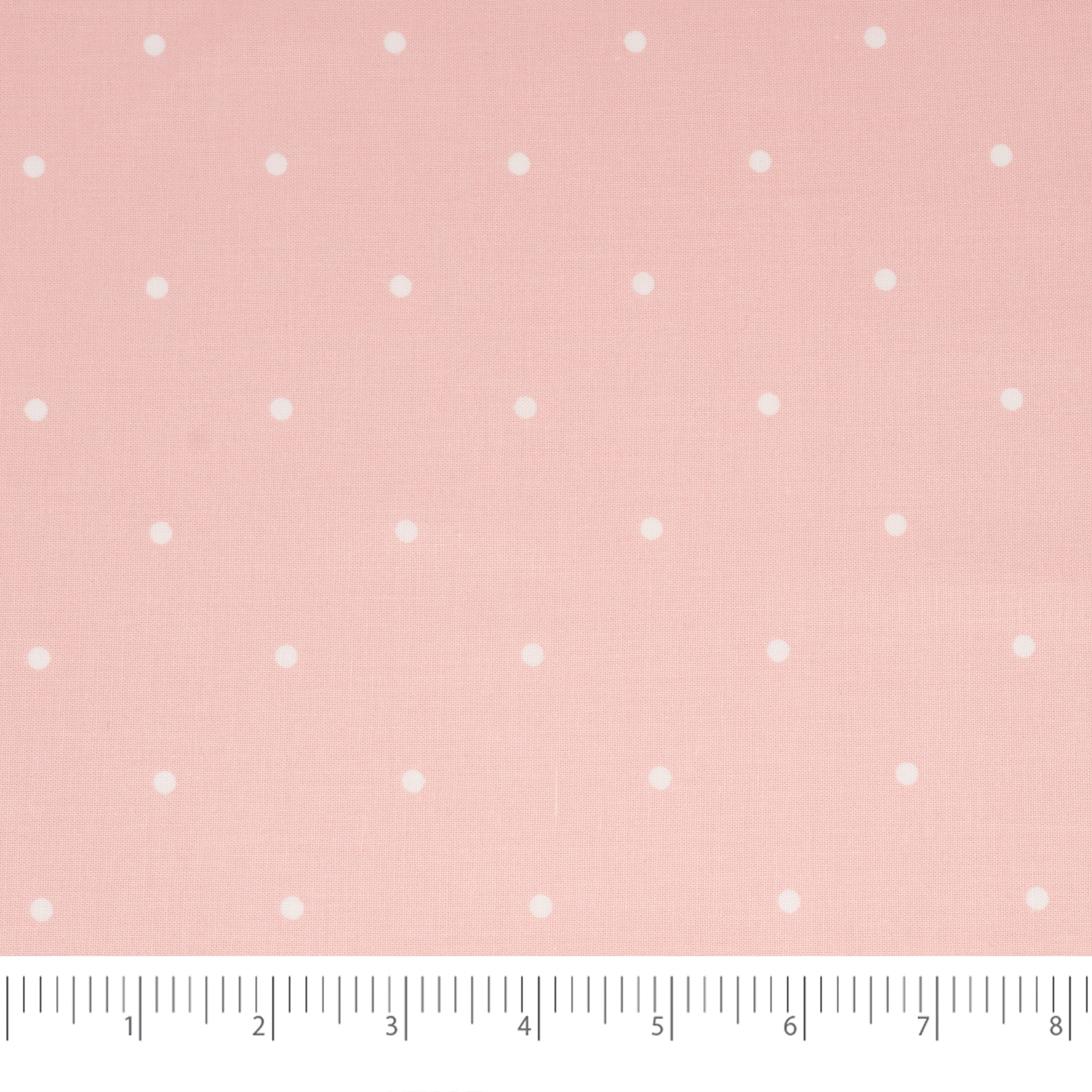 SINGER® Pink Polka Dot Cotton Fabric