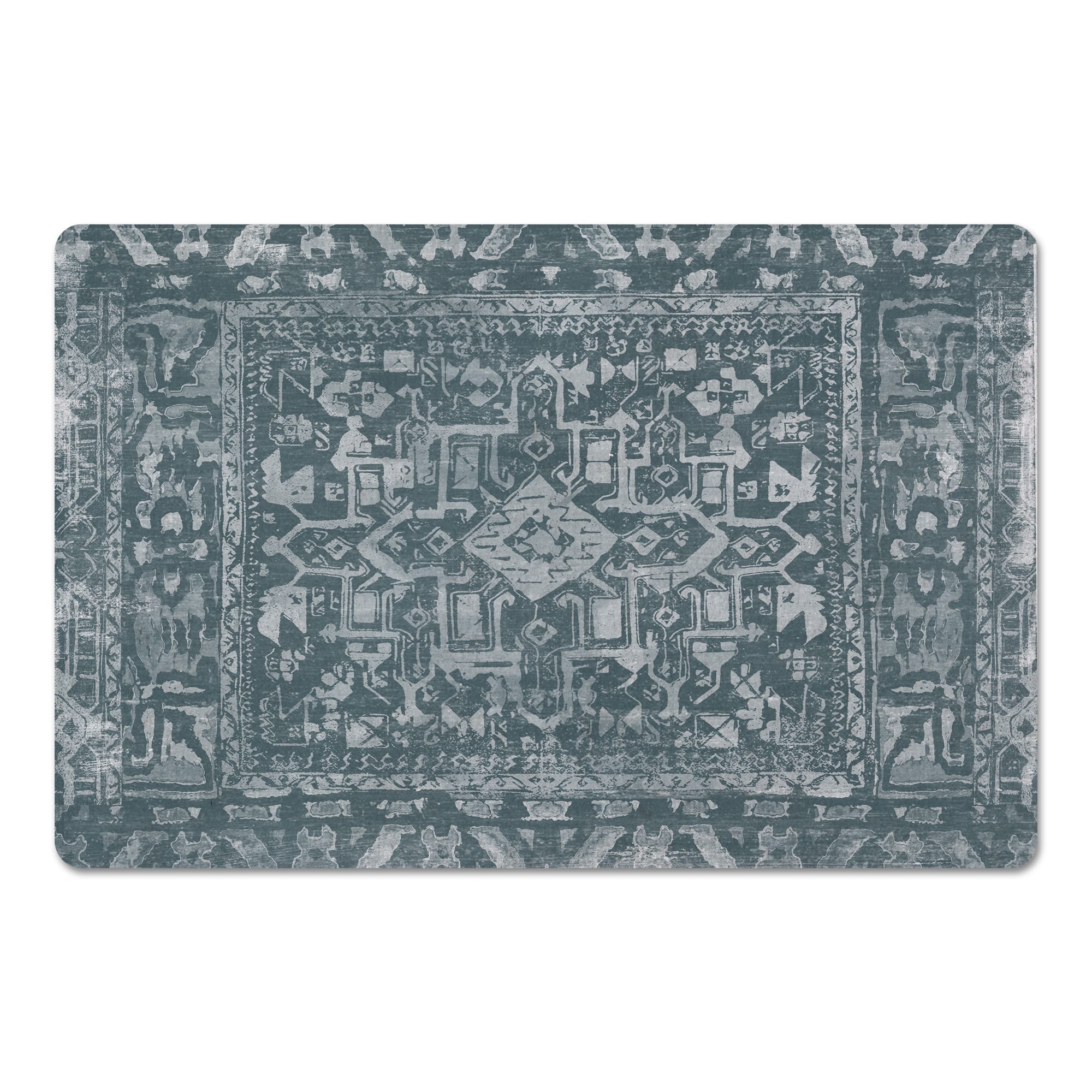 Navy Vintage Floor Mat, 27" x 18"