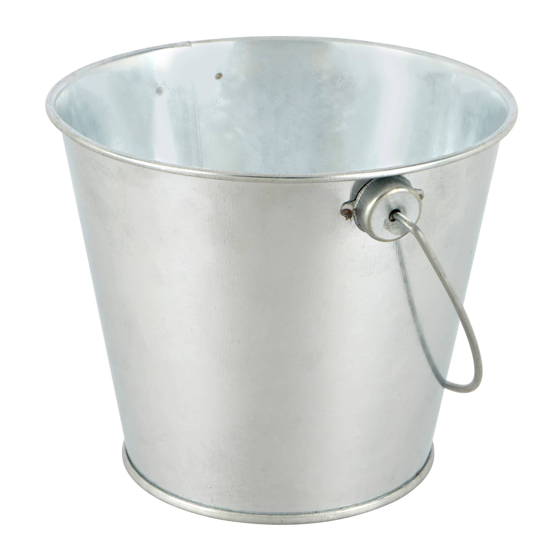 12 Pack: 4" Silver Round Metal Bucket by Celebrate It™
