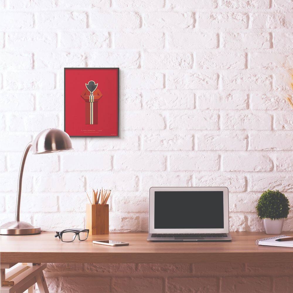 Stupell Industries Flash Gordon Fashion Design Wall Accent with Black Frame