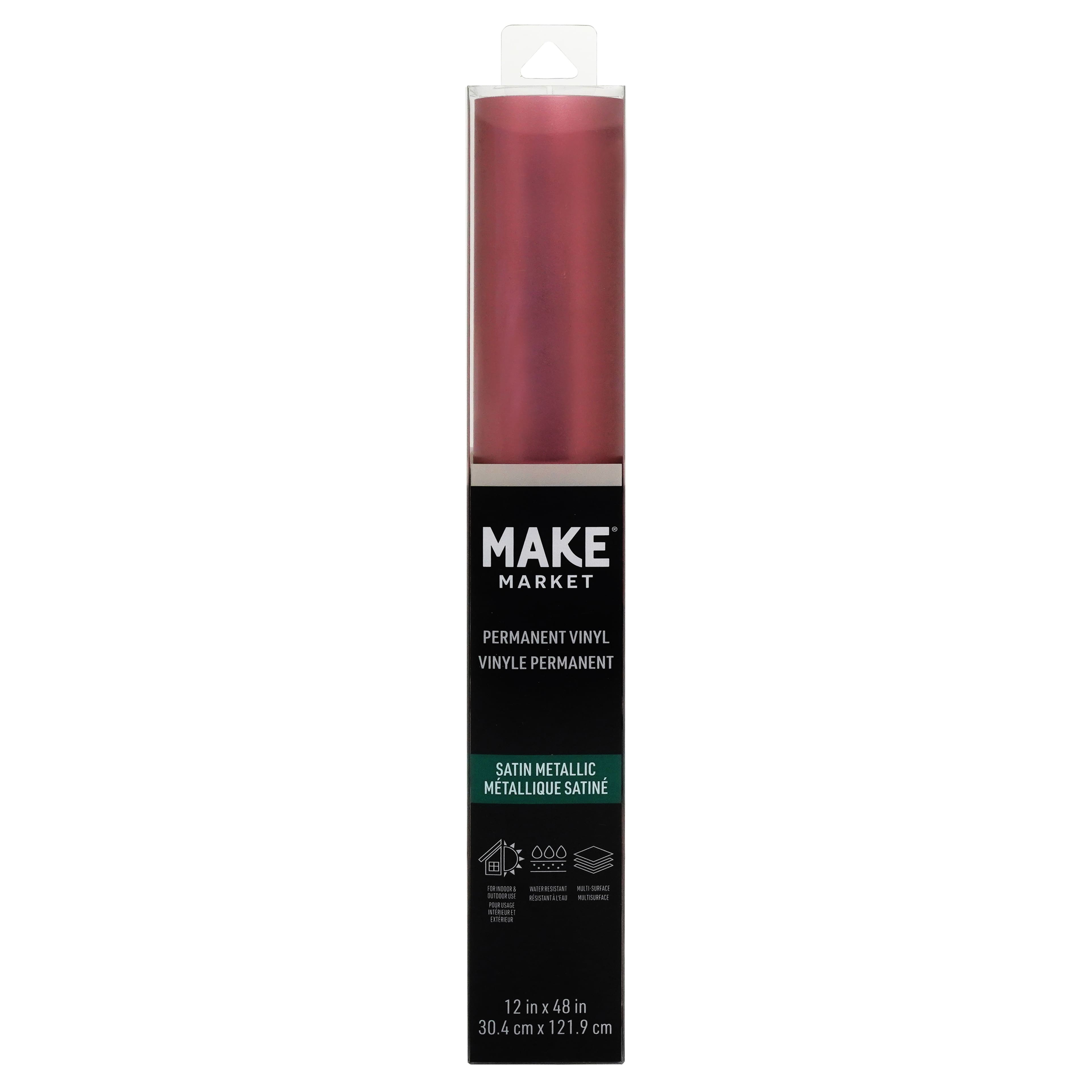 12 Pack: Satin Metallic Permanent Vinyl by Make Market®