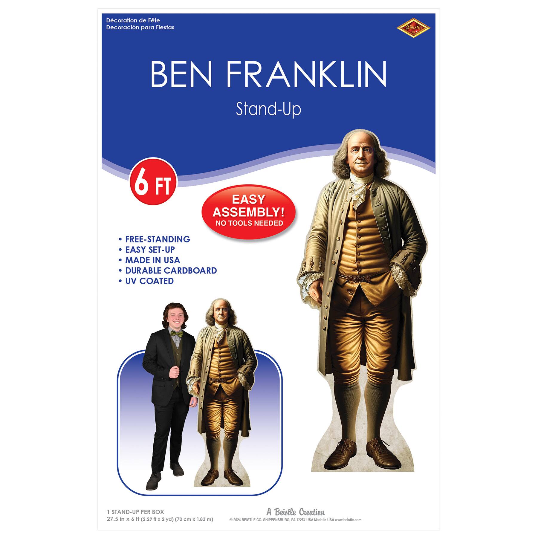Beistle 6ft. Ben Franklin Stand Up